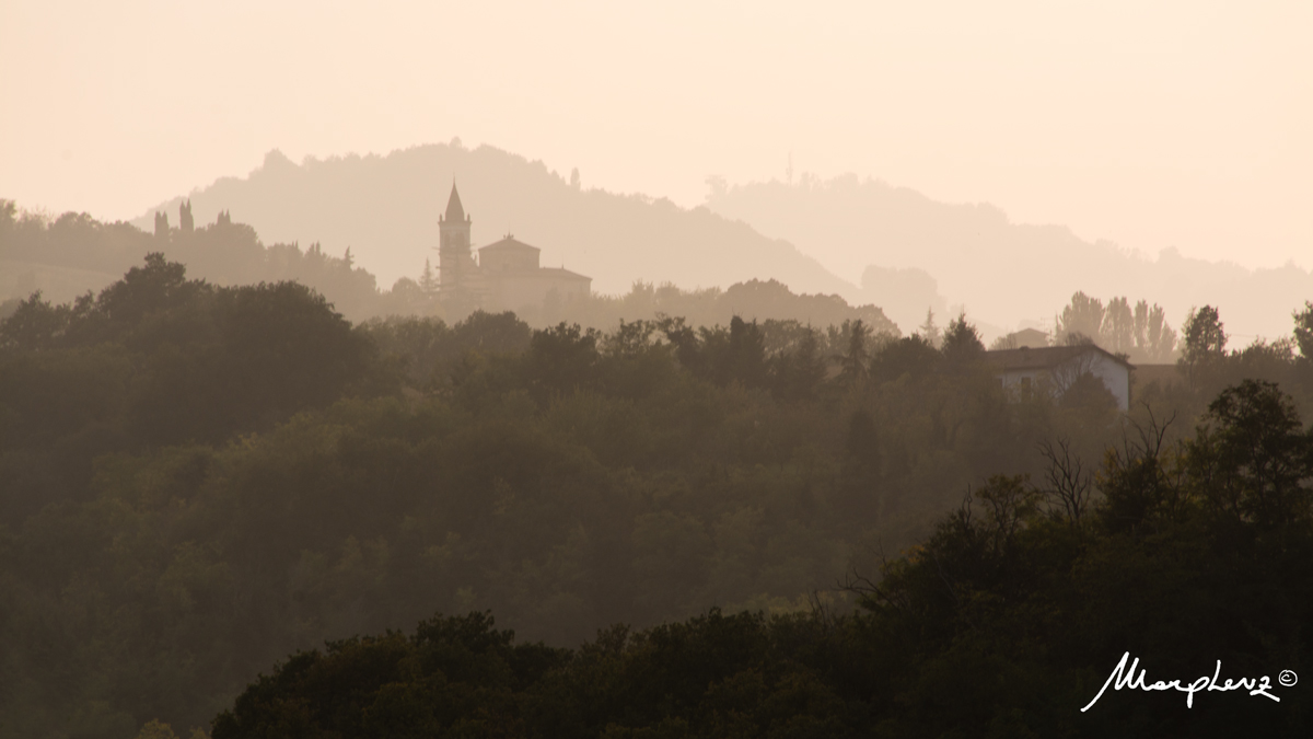 Colline nebbiose