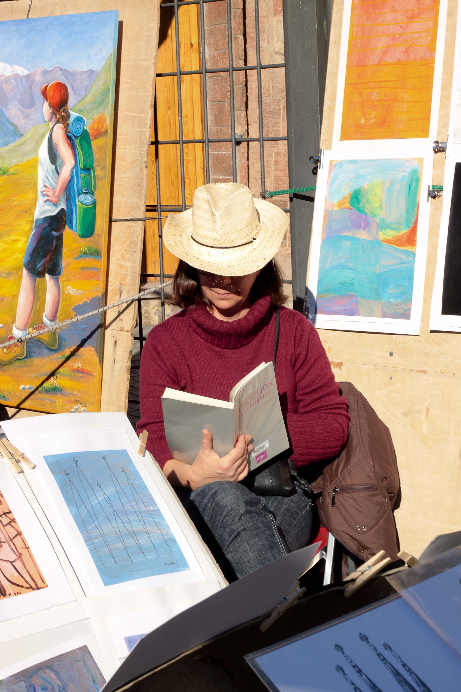 Painter relax in ......