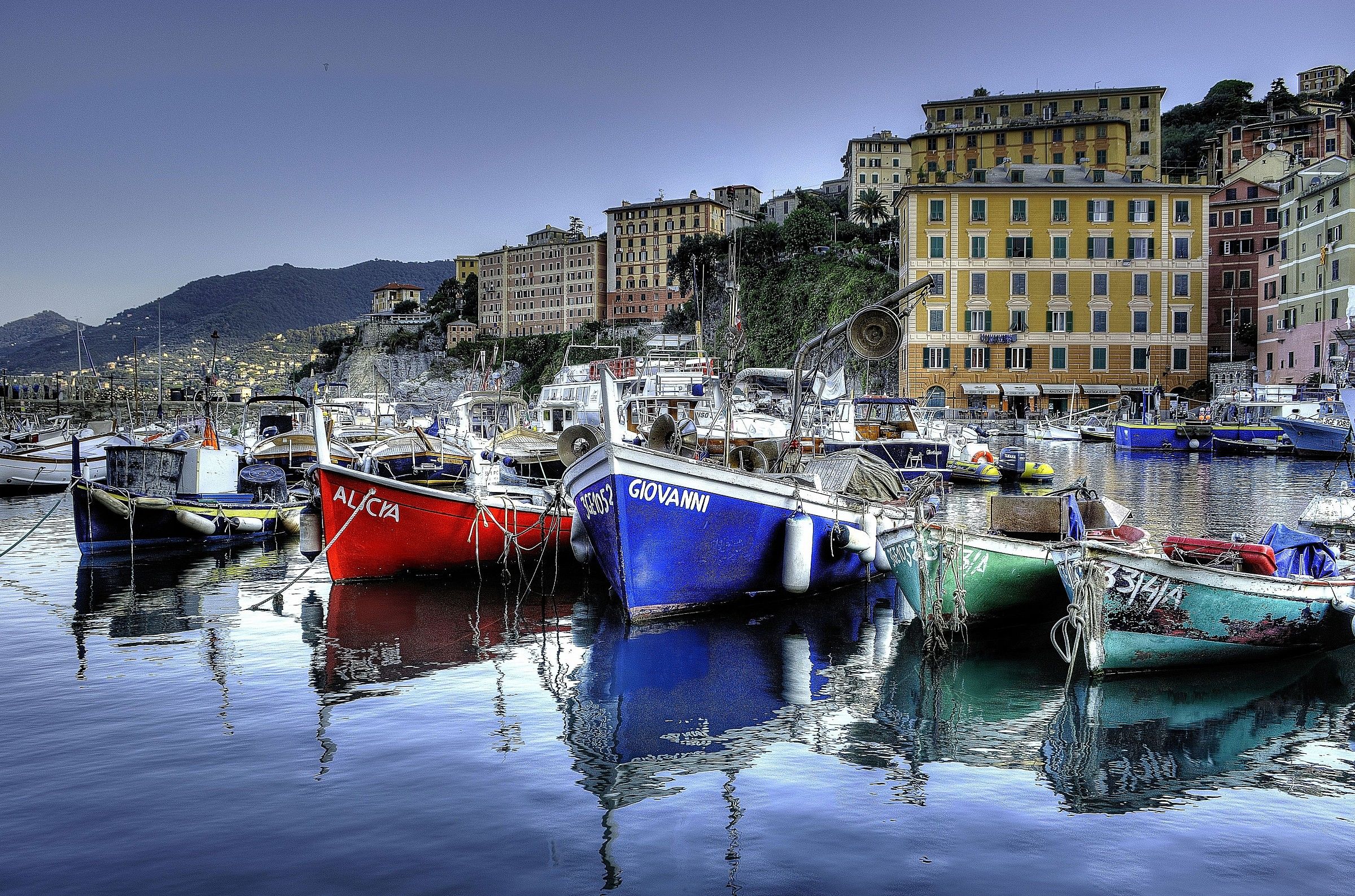 The boats in Camogli