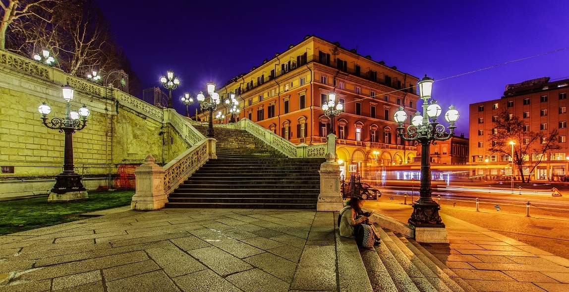 stairs to the Park Montagnola - Bologna