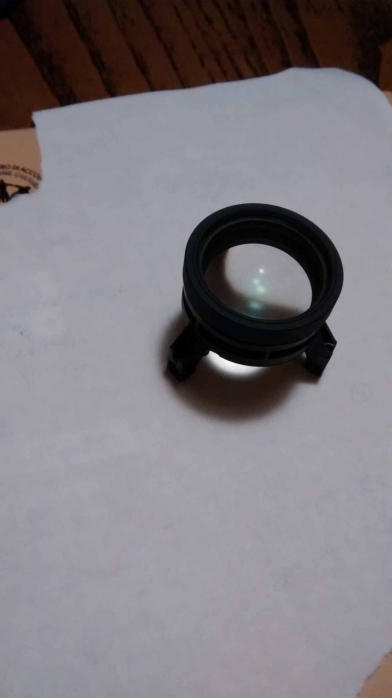 Optical element back