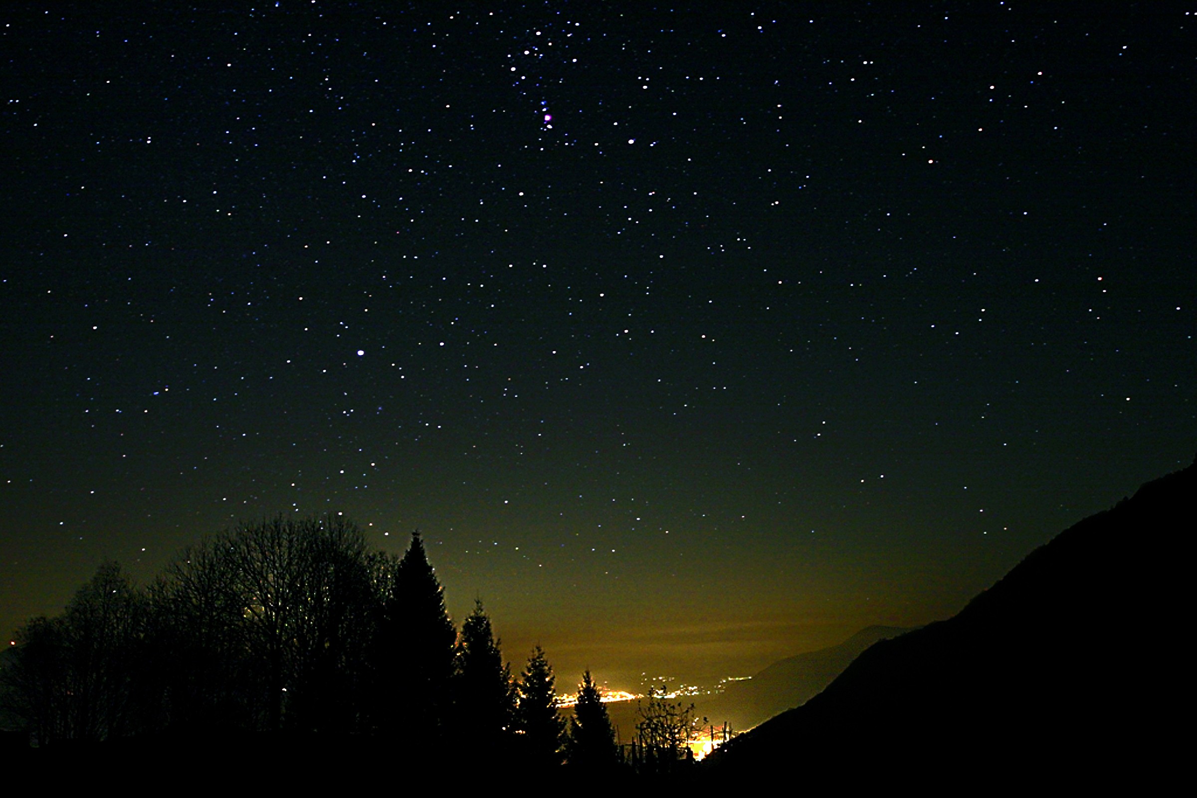 Starry Night over Luino and Cannobio