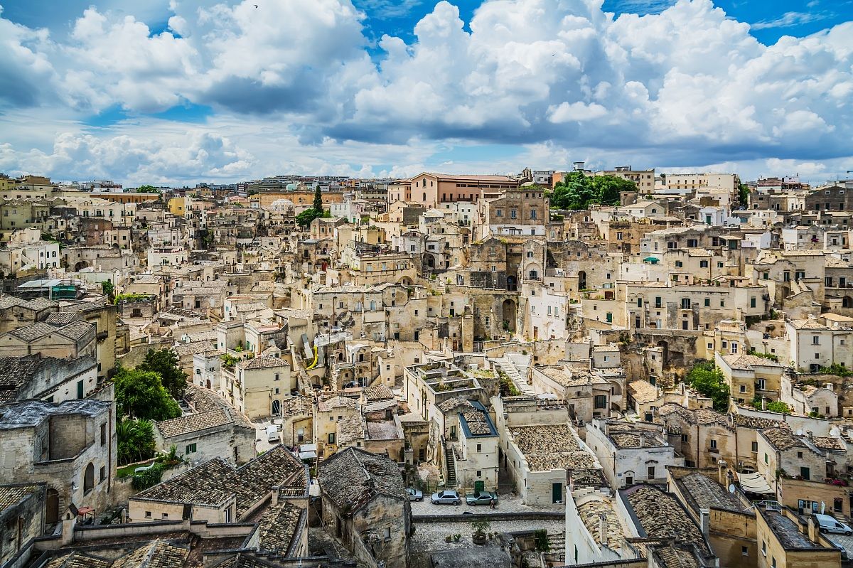 Volando su Matera