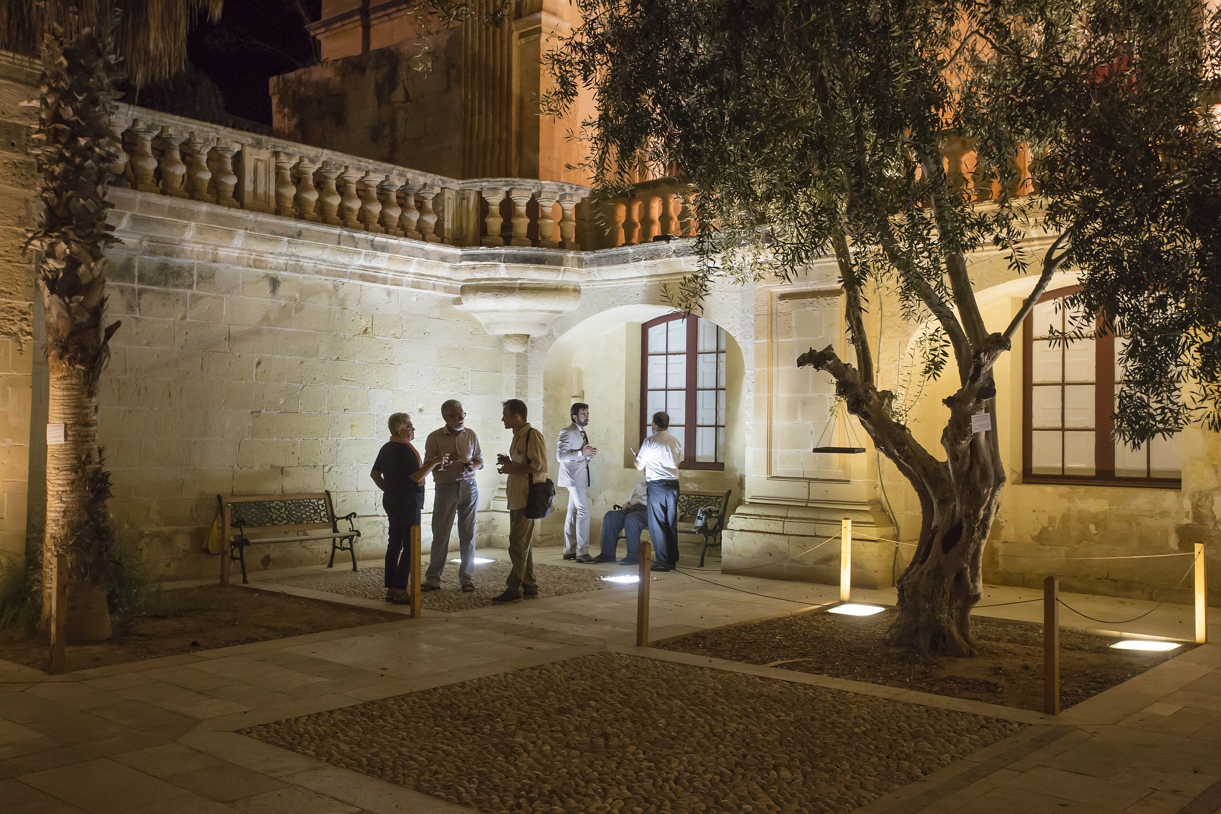 Il cortile del palazzo del gran maestro dei cavalieri