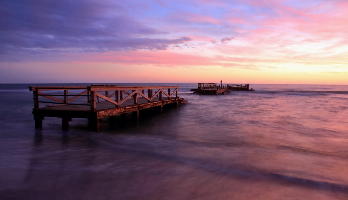 Ostia, the sunset is a sight