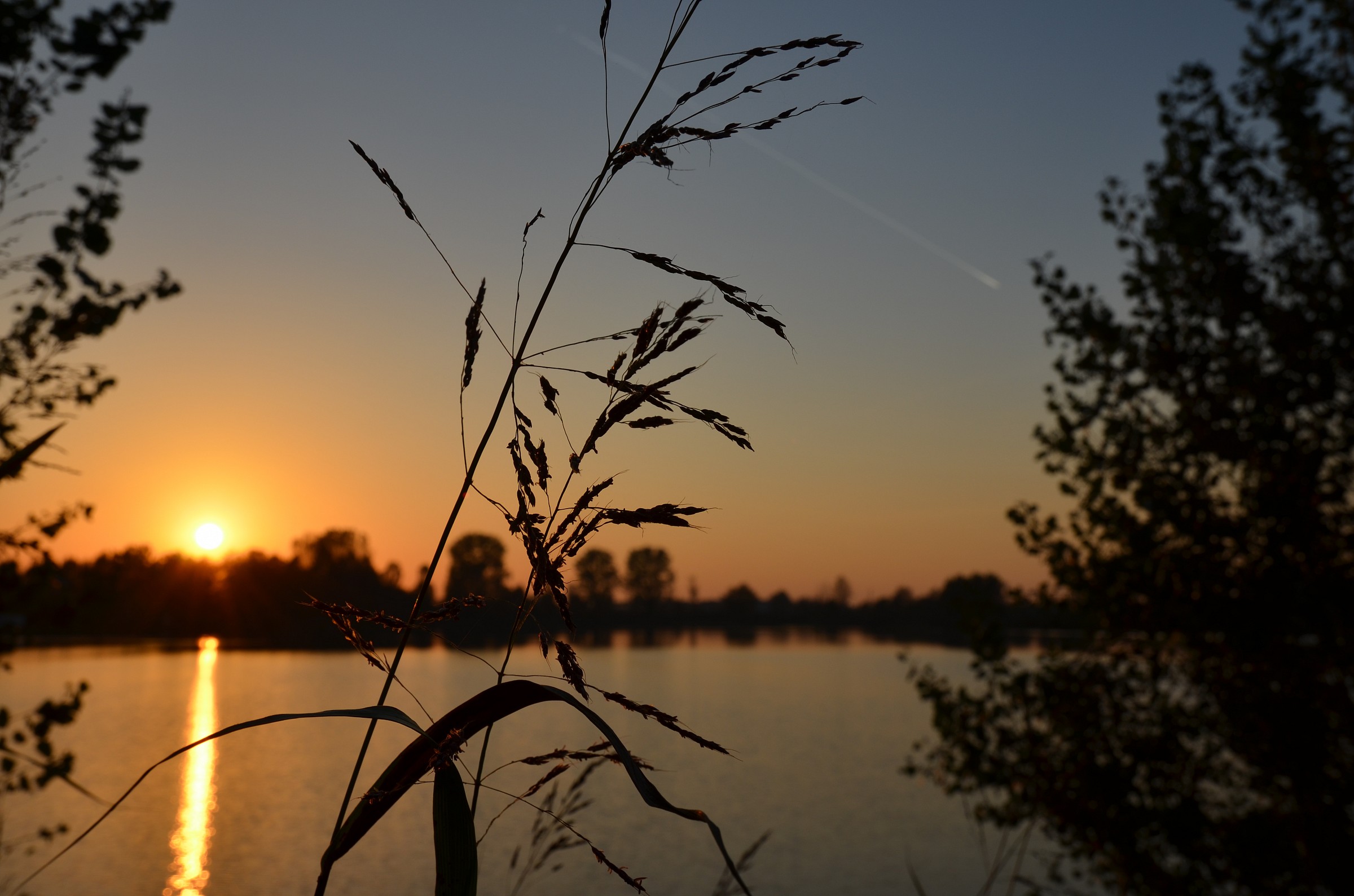 tramonto laghetto