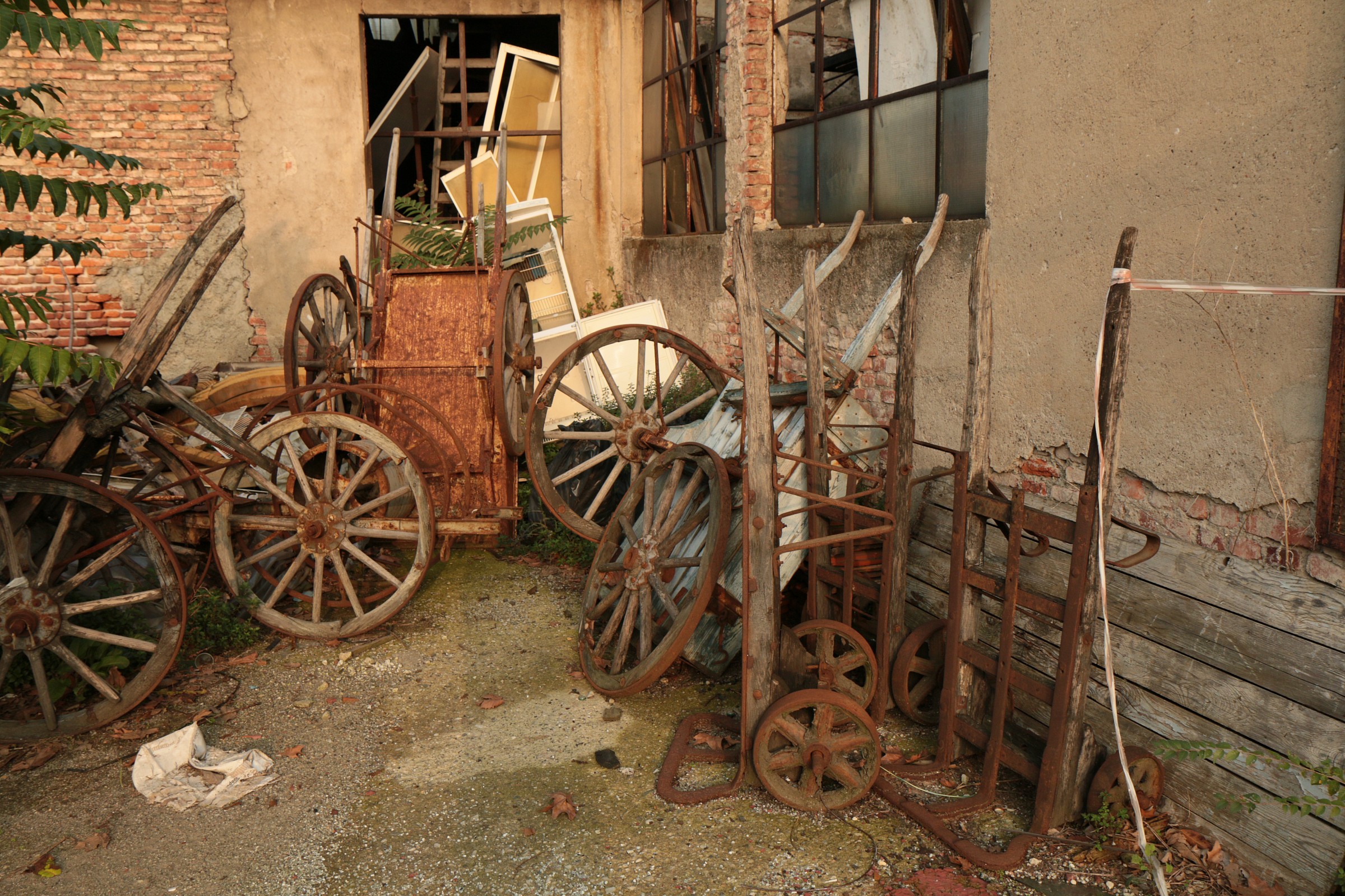 wagons, carts and wheelbarrows