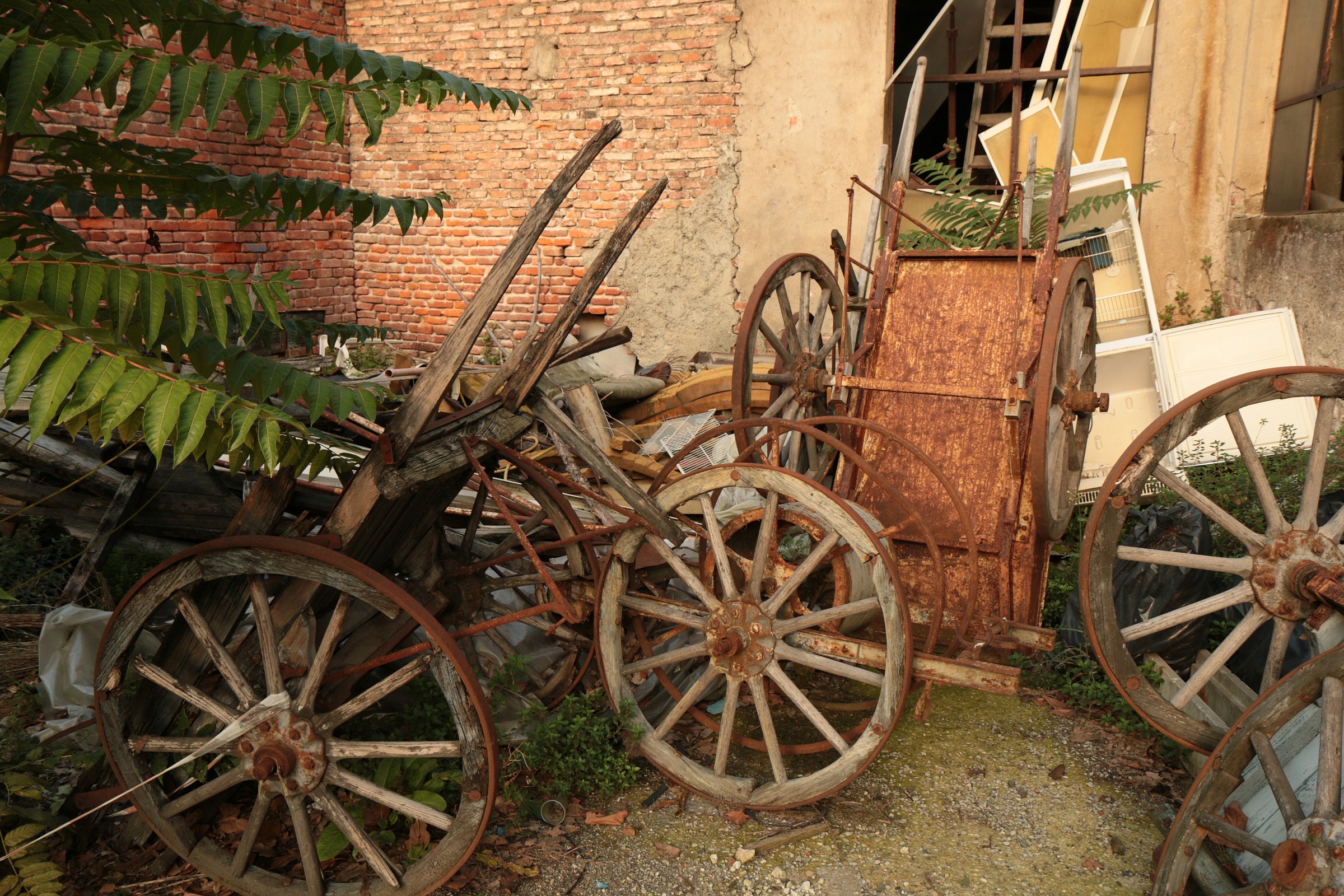 wagons, carts and wheelbarrows