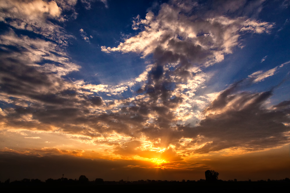 Tramonto nella campagna Ravennate