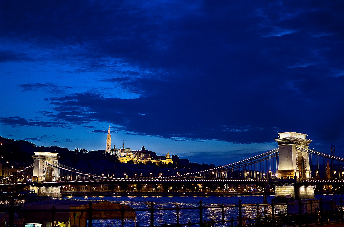 Budapest the blue hour