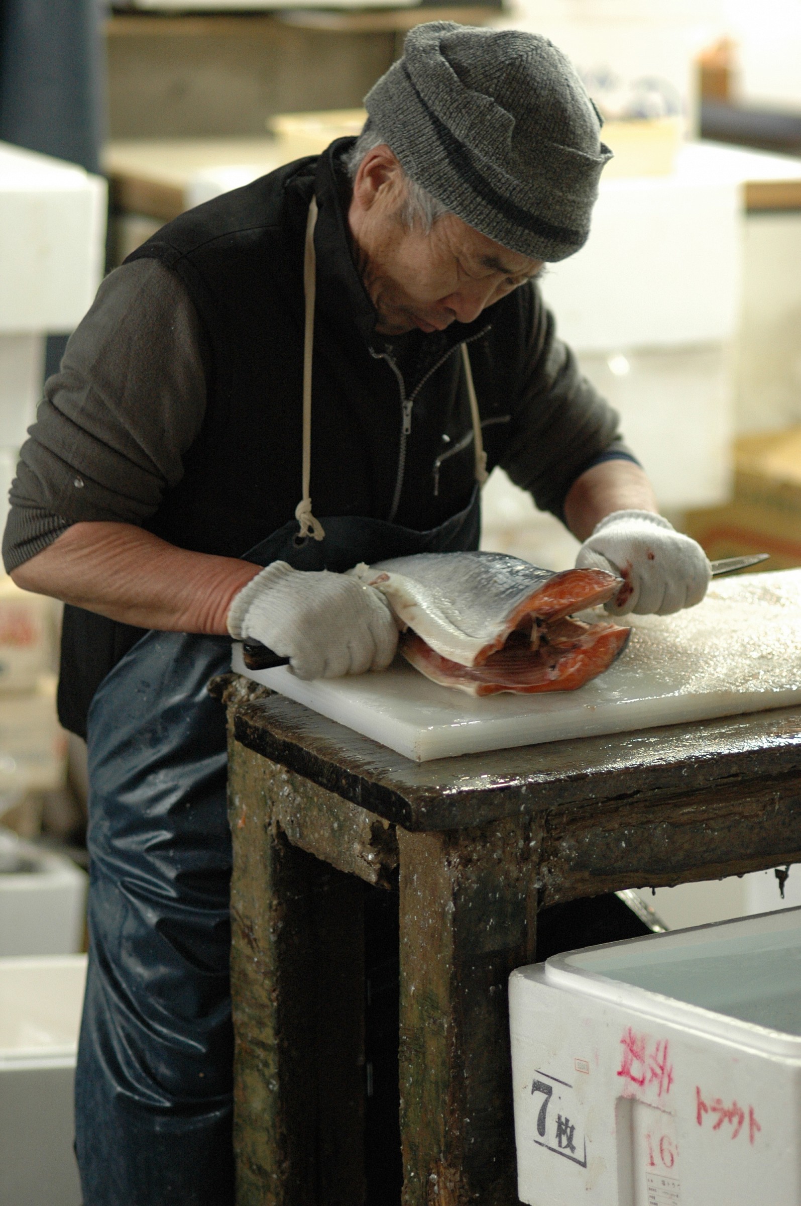 Tsukiji market, Tokyo, Giappone