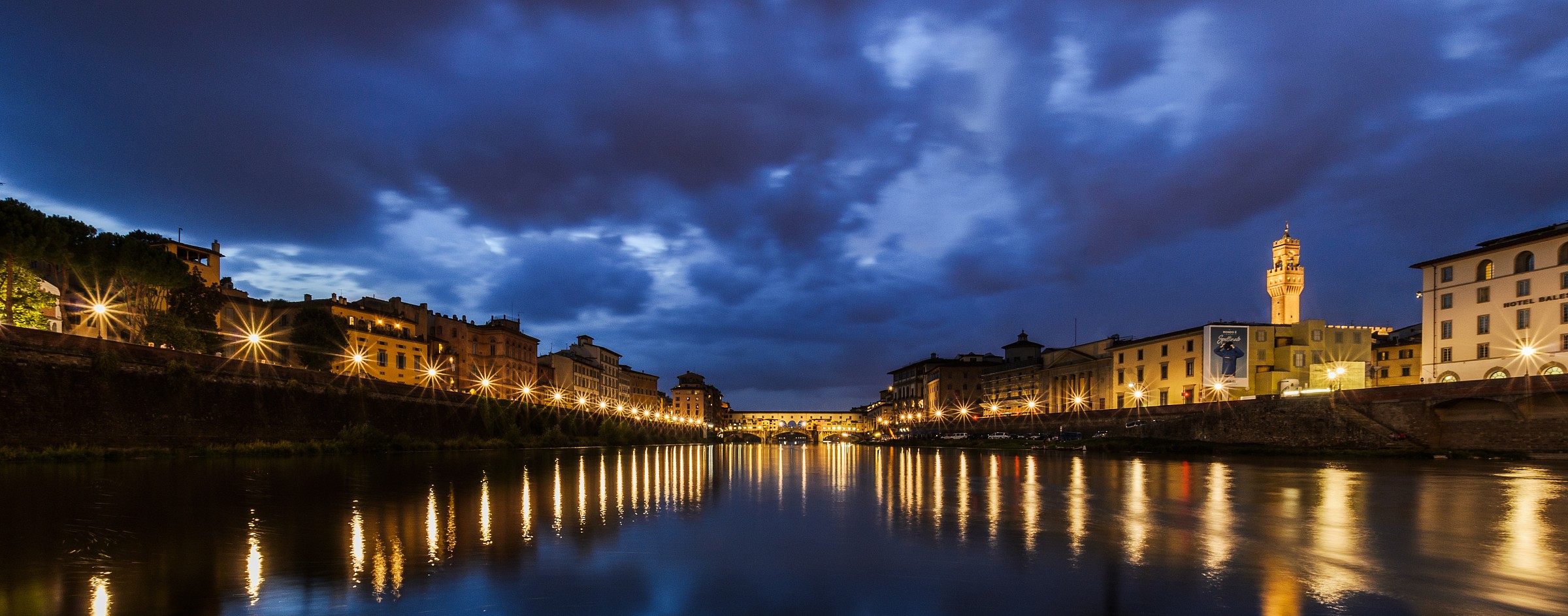 vedutta da sotto Ponte alle Grazie - Firenze