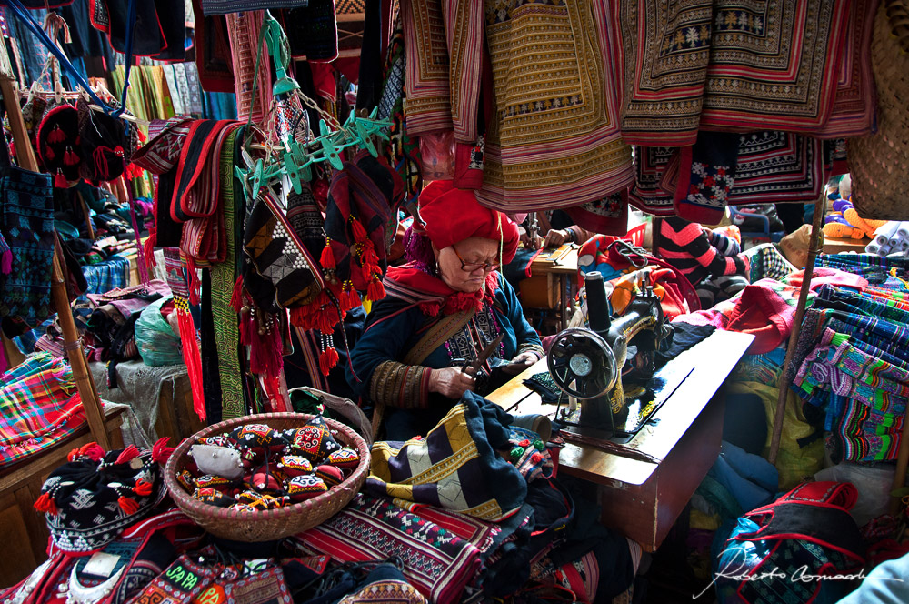 Immersed in the work