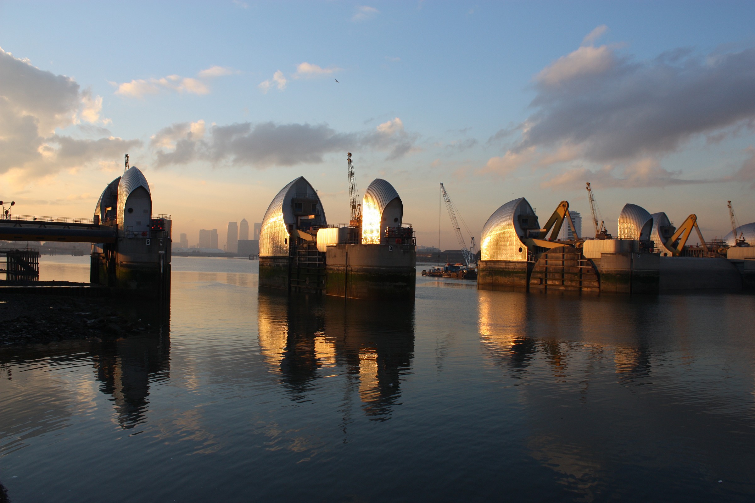 London on the Thames Barrier