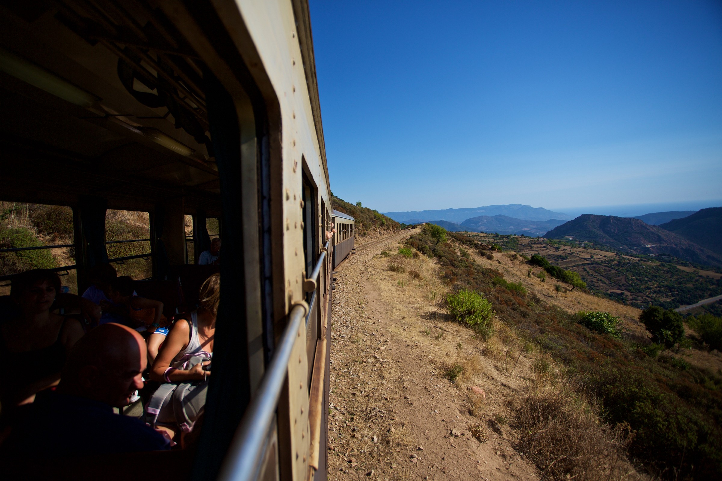 Dal finestrino di un treno