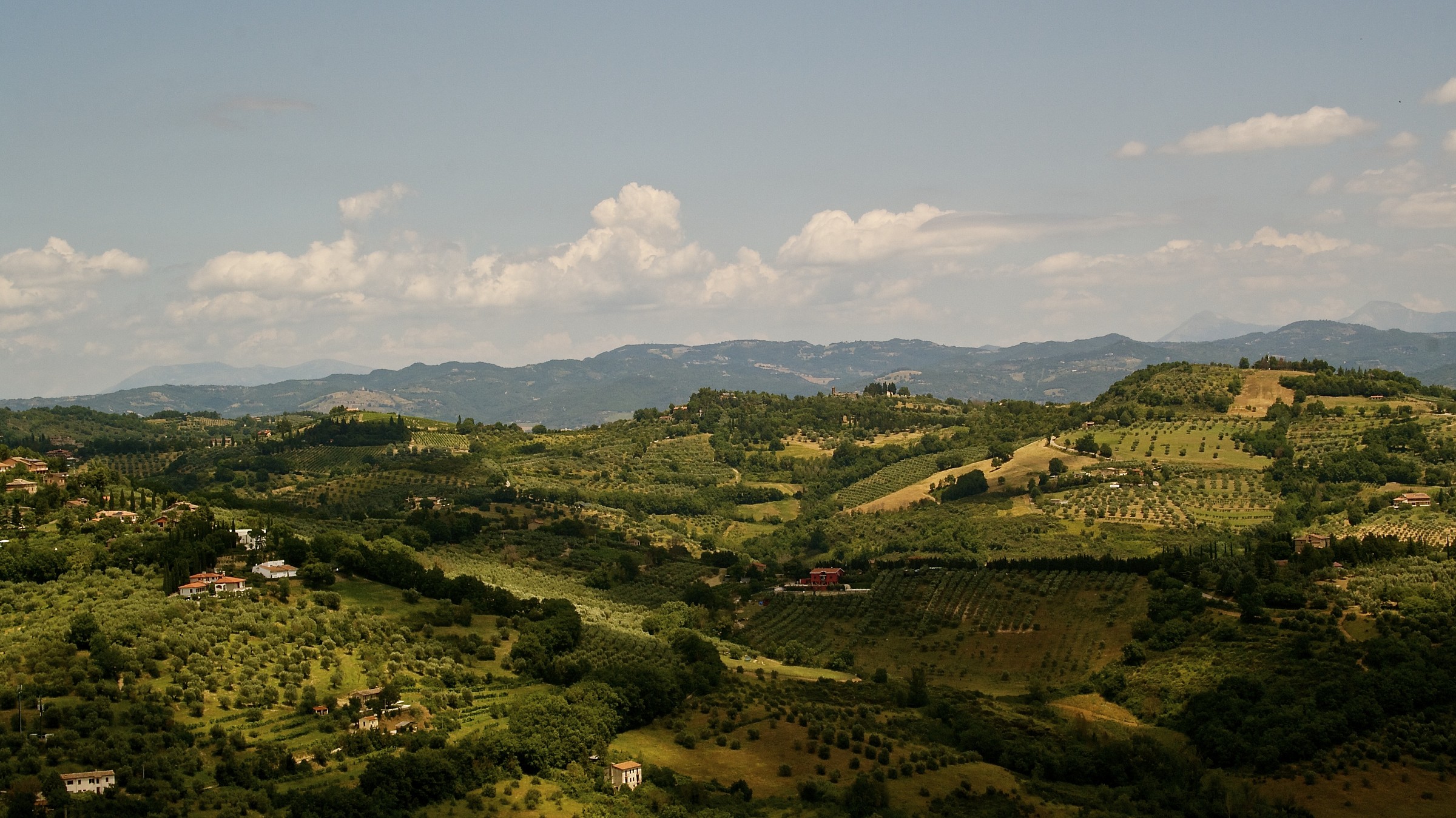 Le colline umbre