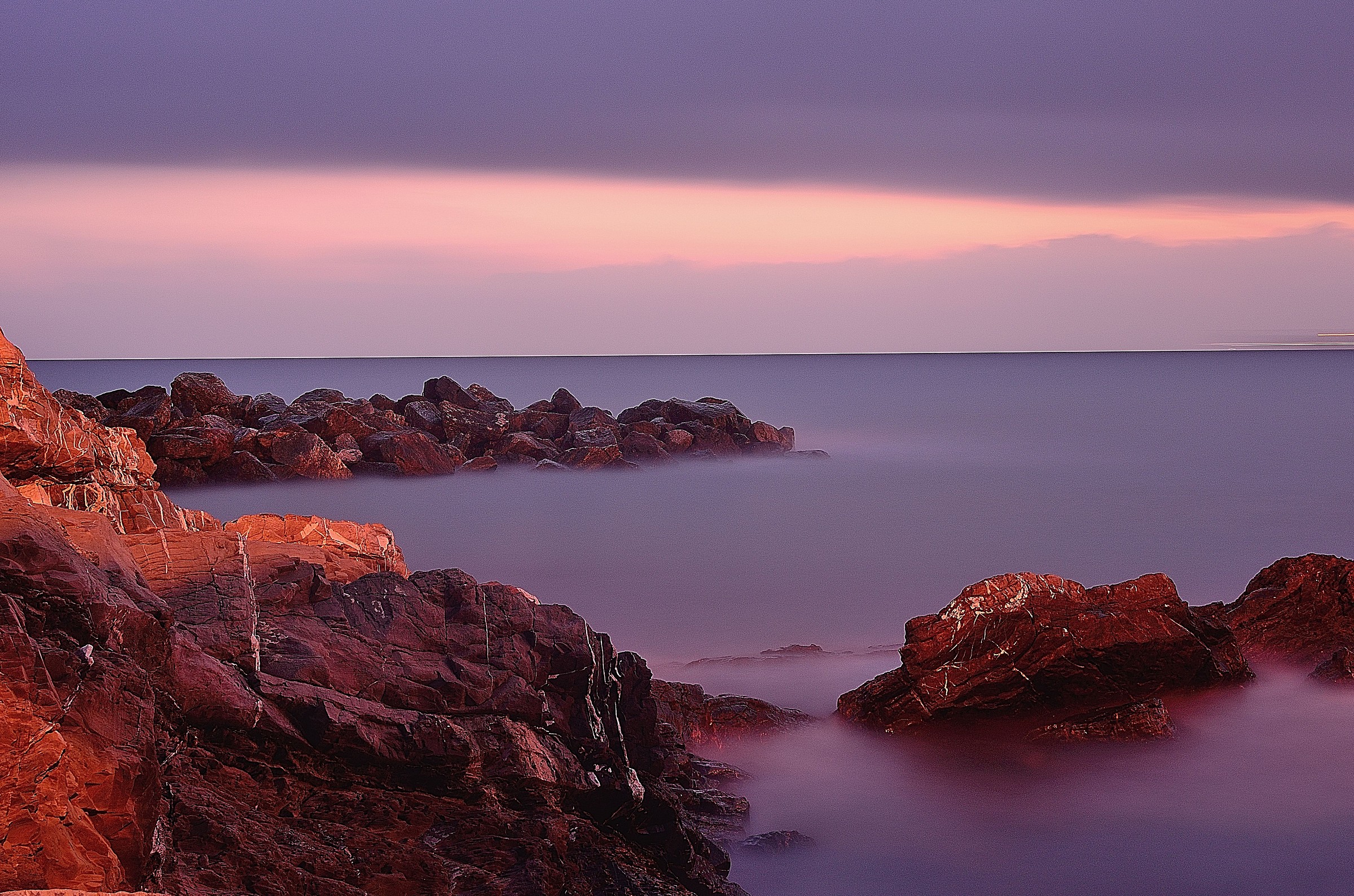 Genova, a Priaruggia, piccola baia