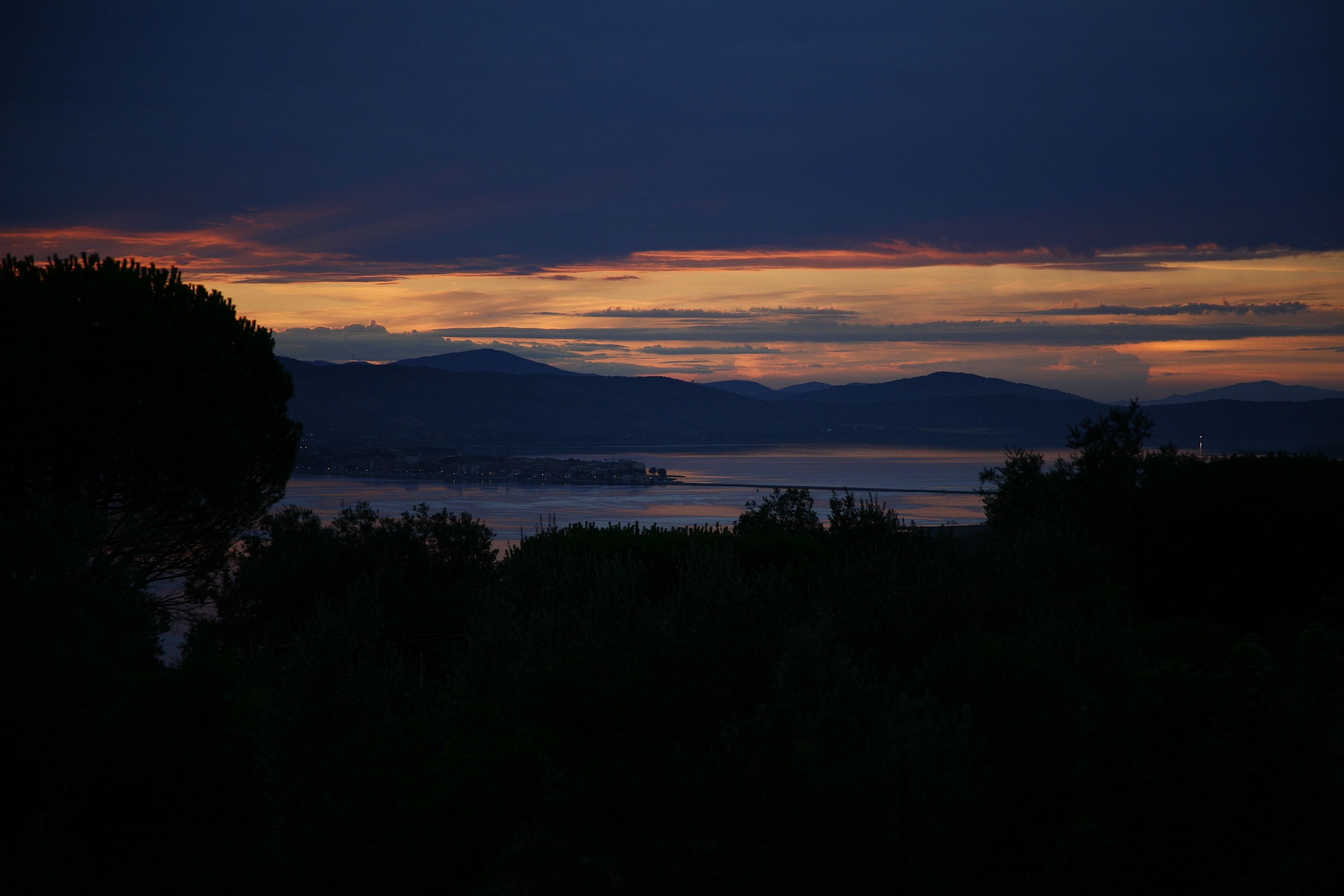 Sunset over Orbetello