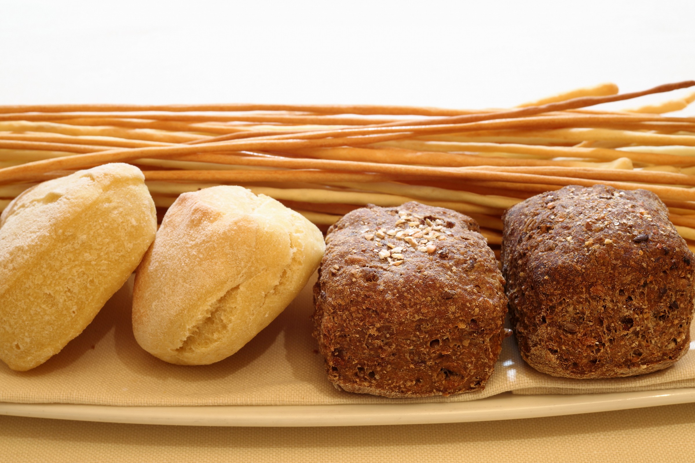 Bread and handmade breadsticks