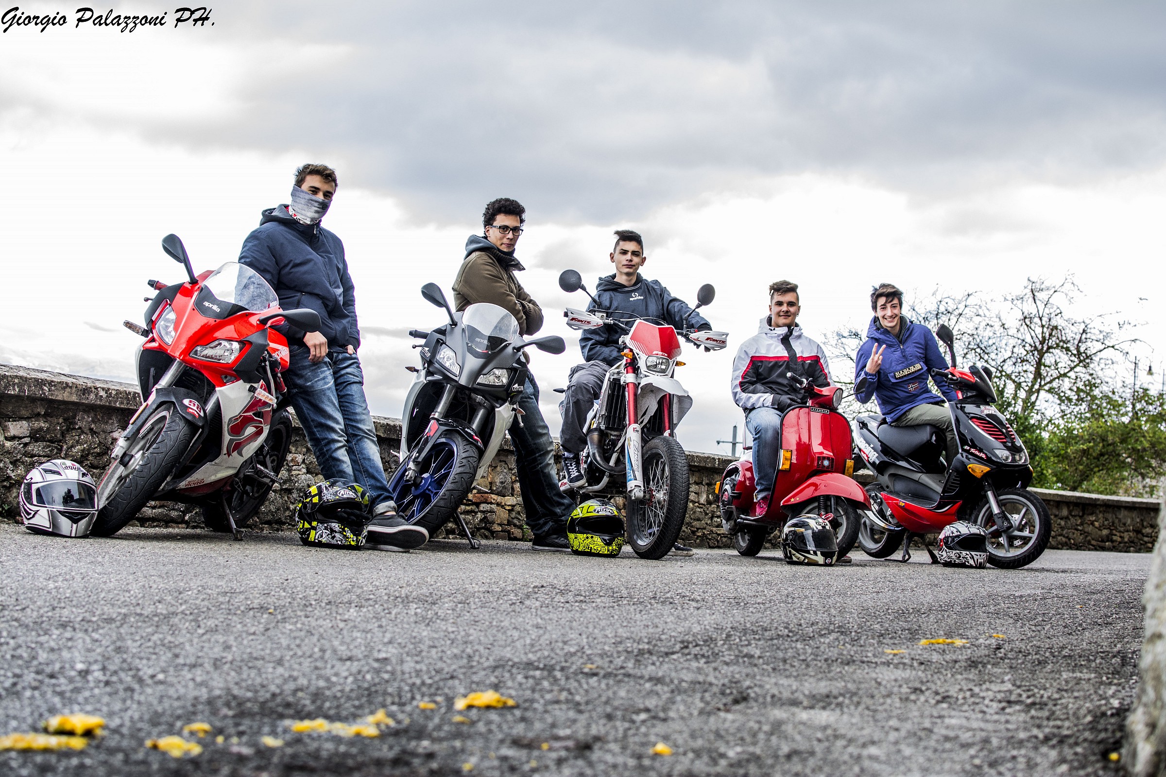 Motorcyclists old style.