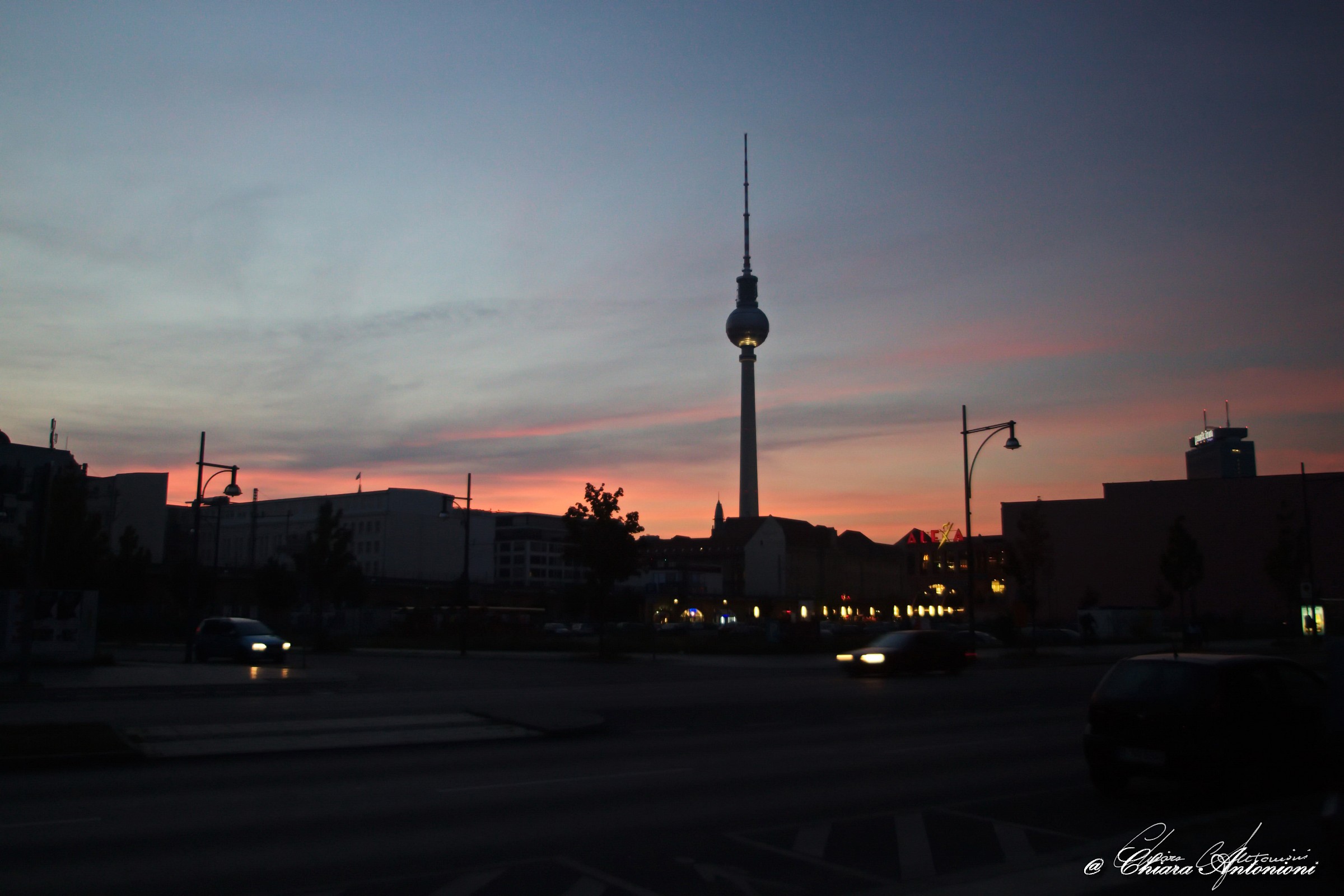 tramonto su fernsehturm