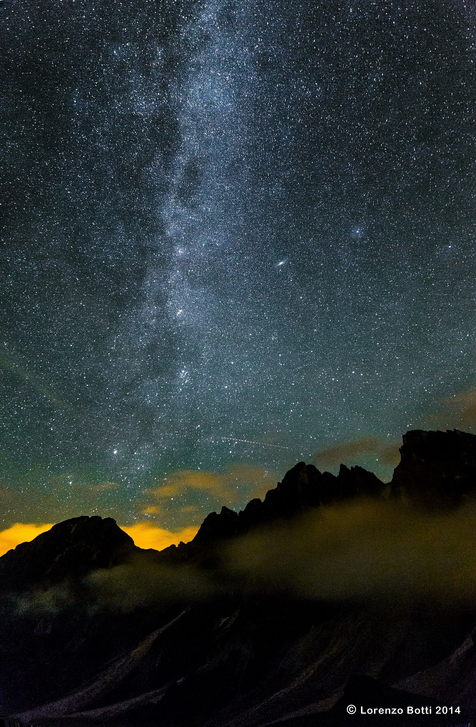 Pale di San Martino notturna