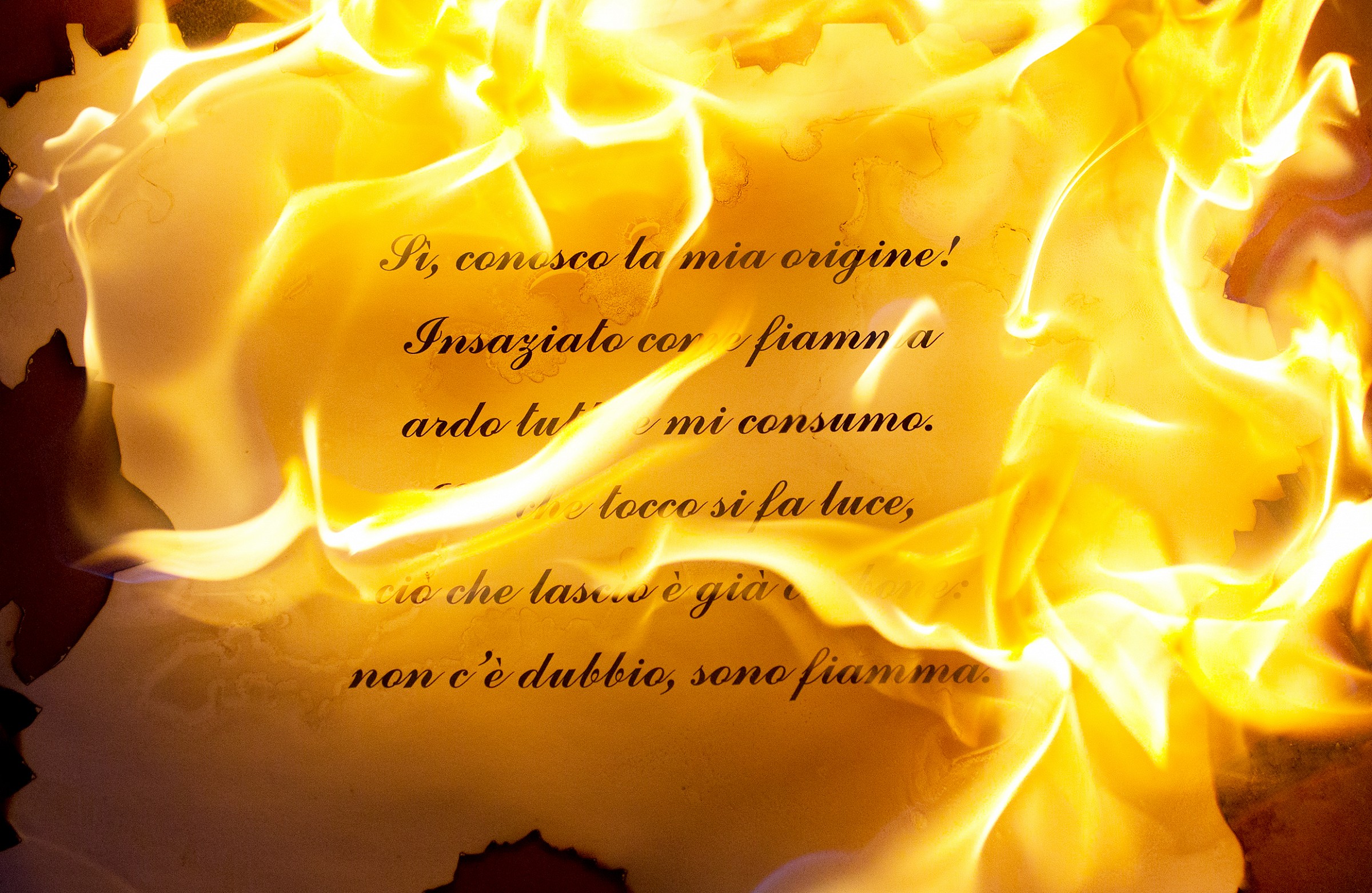 Insaziato come fiamma