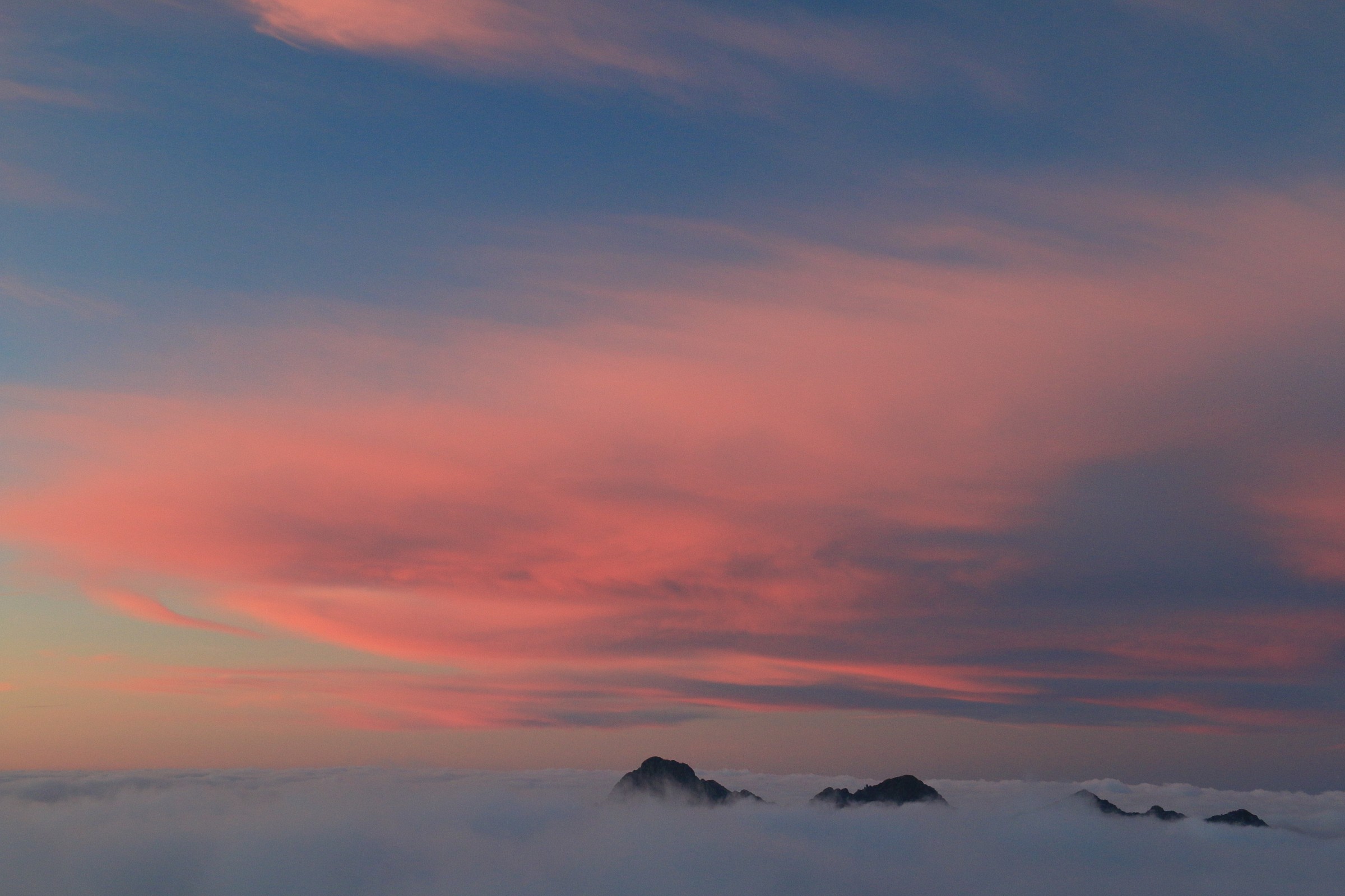 Monte Alben in the fog