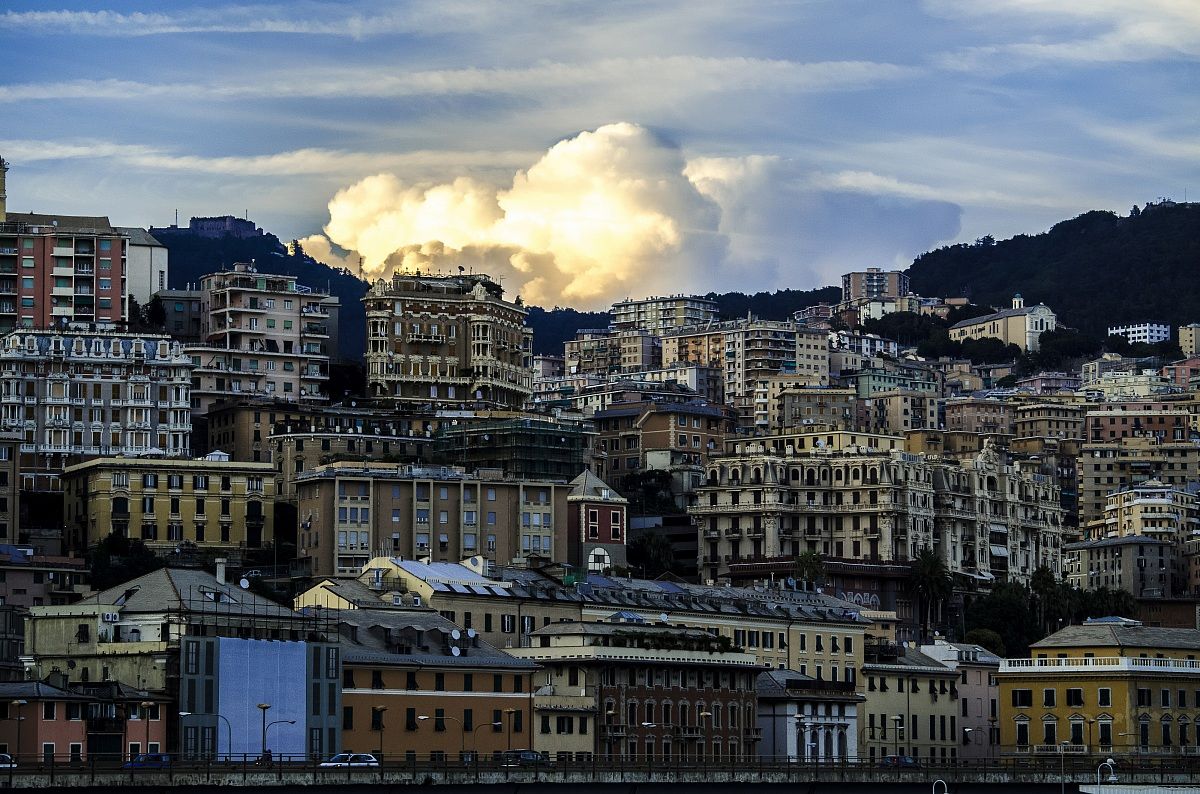 Genoa from the ferry