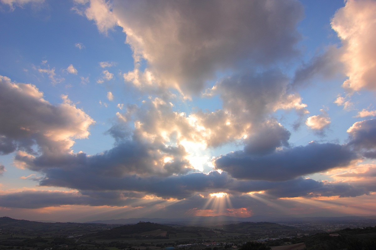 Sunset on the Castle Gradara