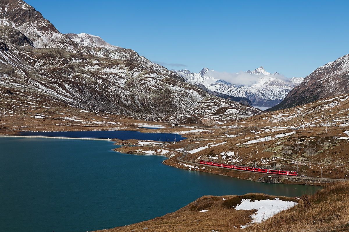 Panorama at the Bernina Pass