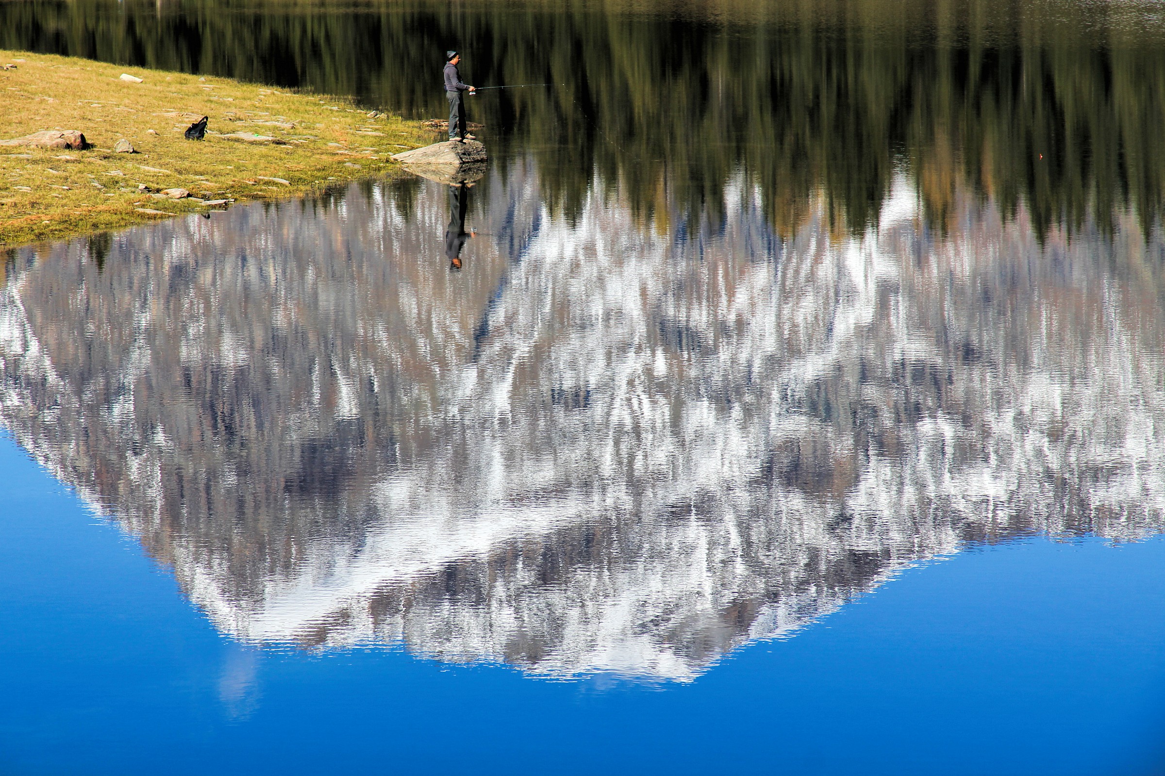 fishing in the mountains