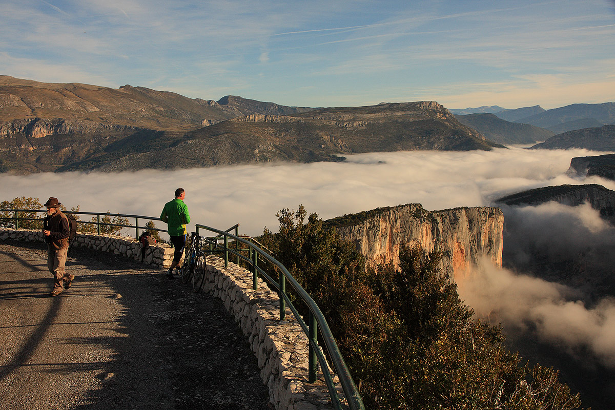 Verdon all'alba - chi parte, chi arriva