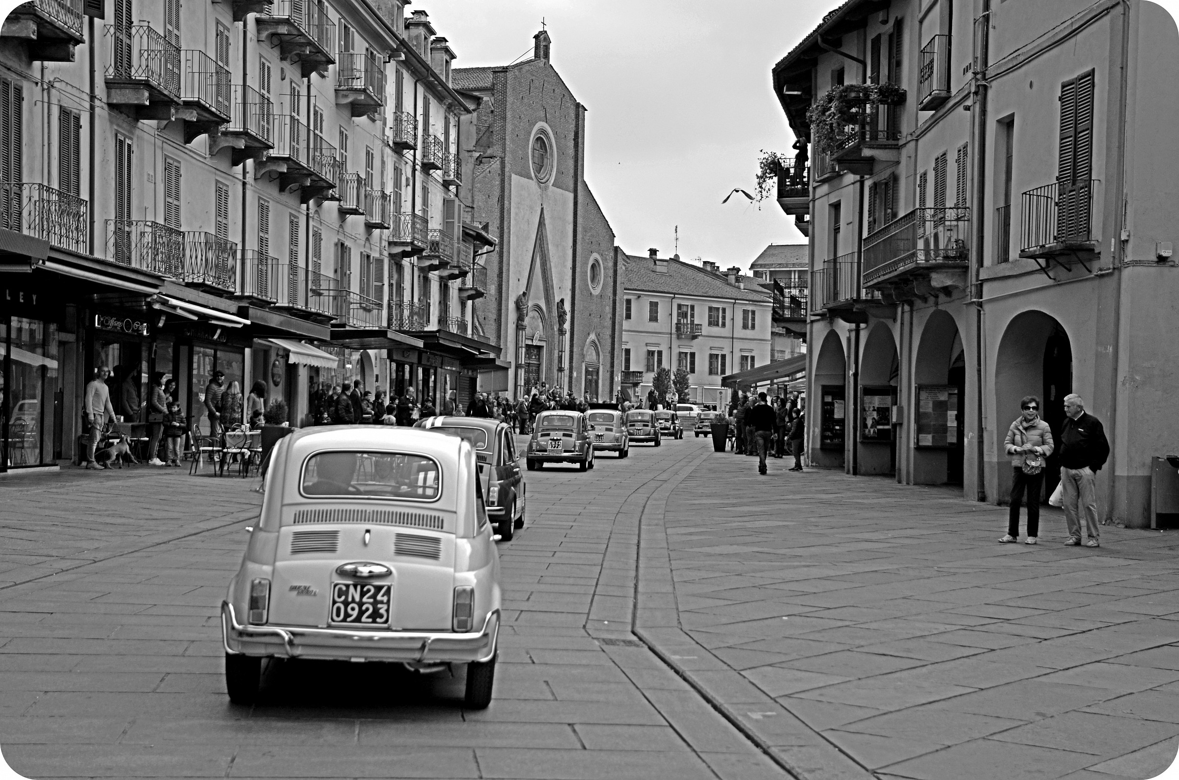 Carovana Fiat 500 a Saluzzo
