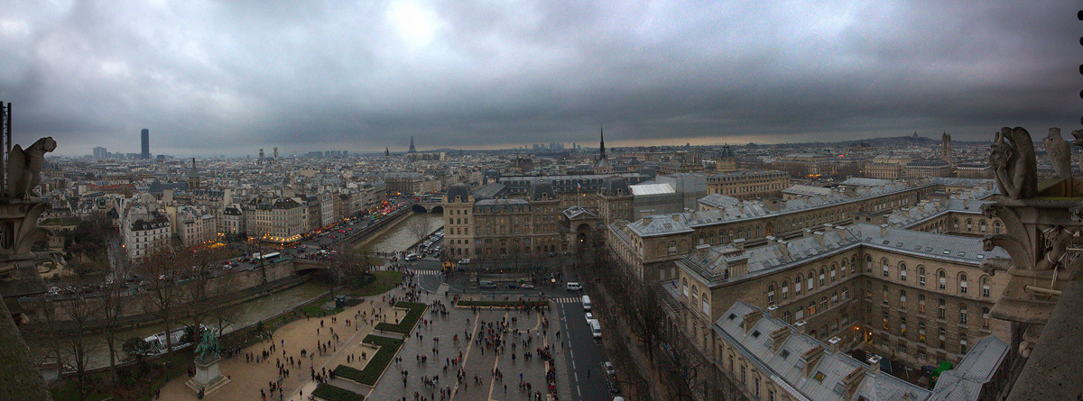 Panoramica da Notre Dame.