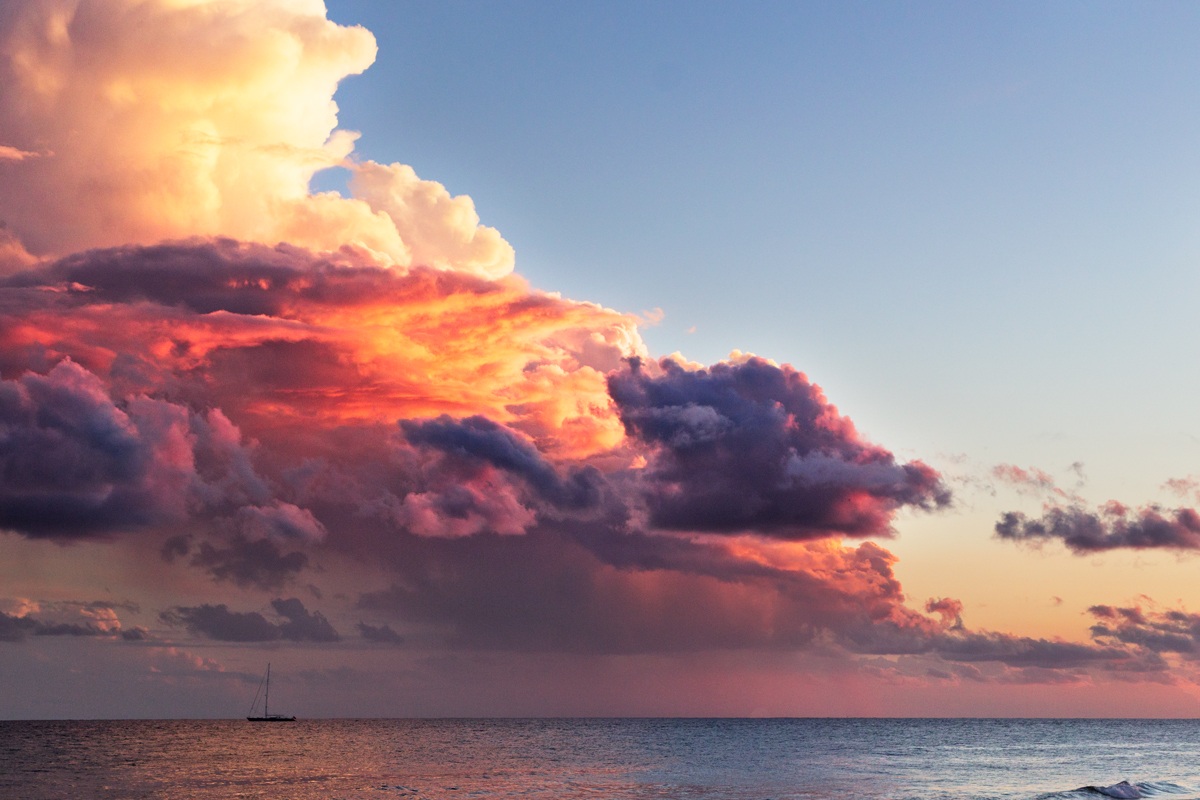 On the run from an explosion of fire