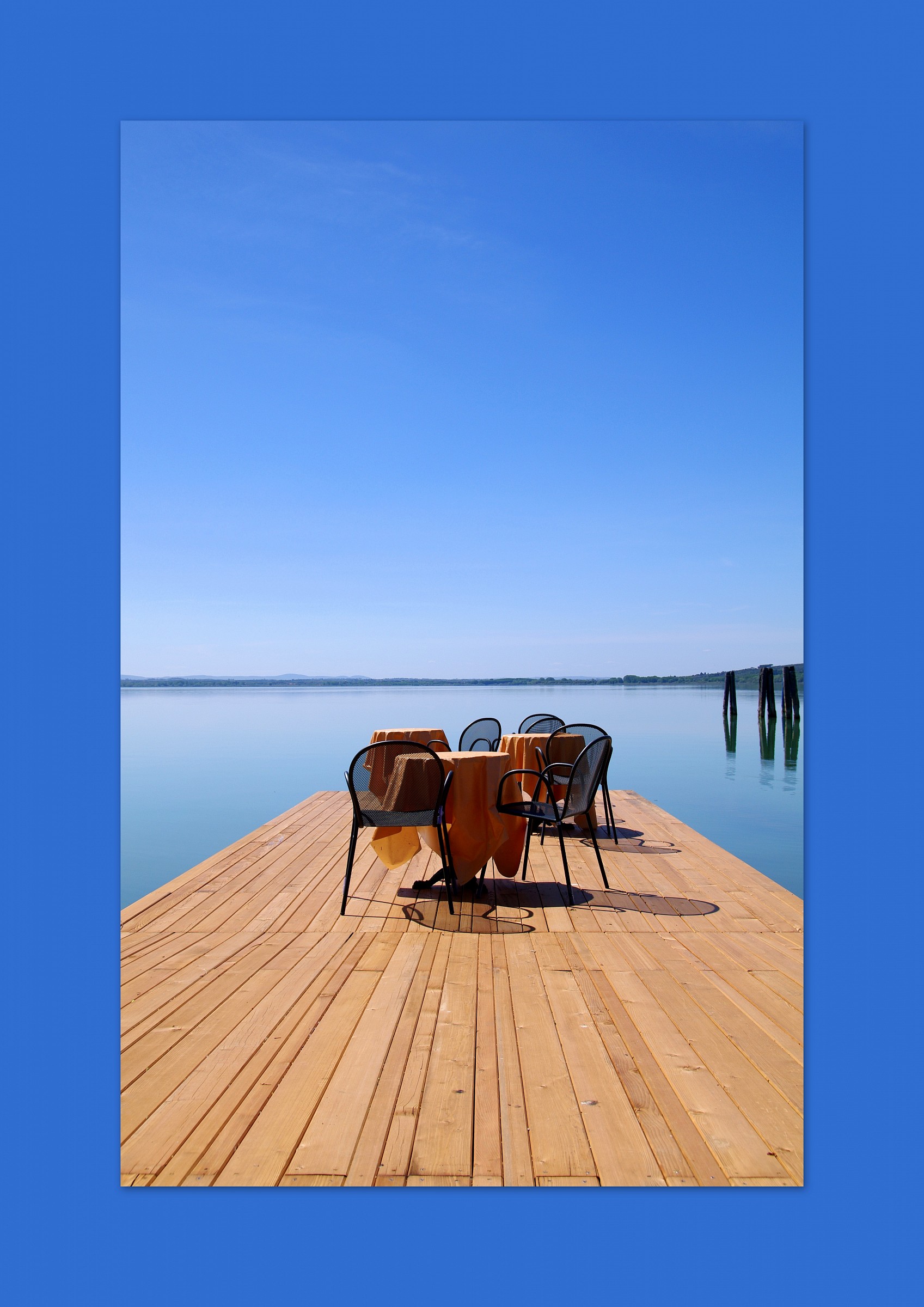 the lake is served ....