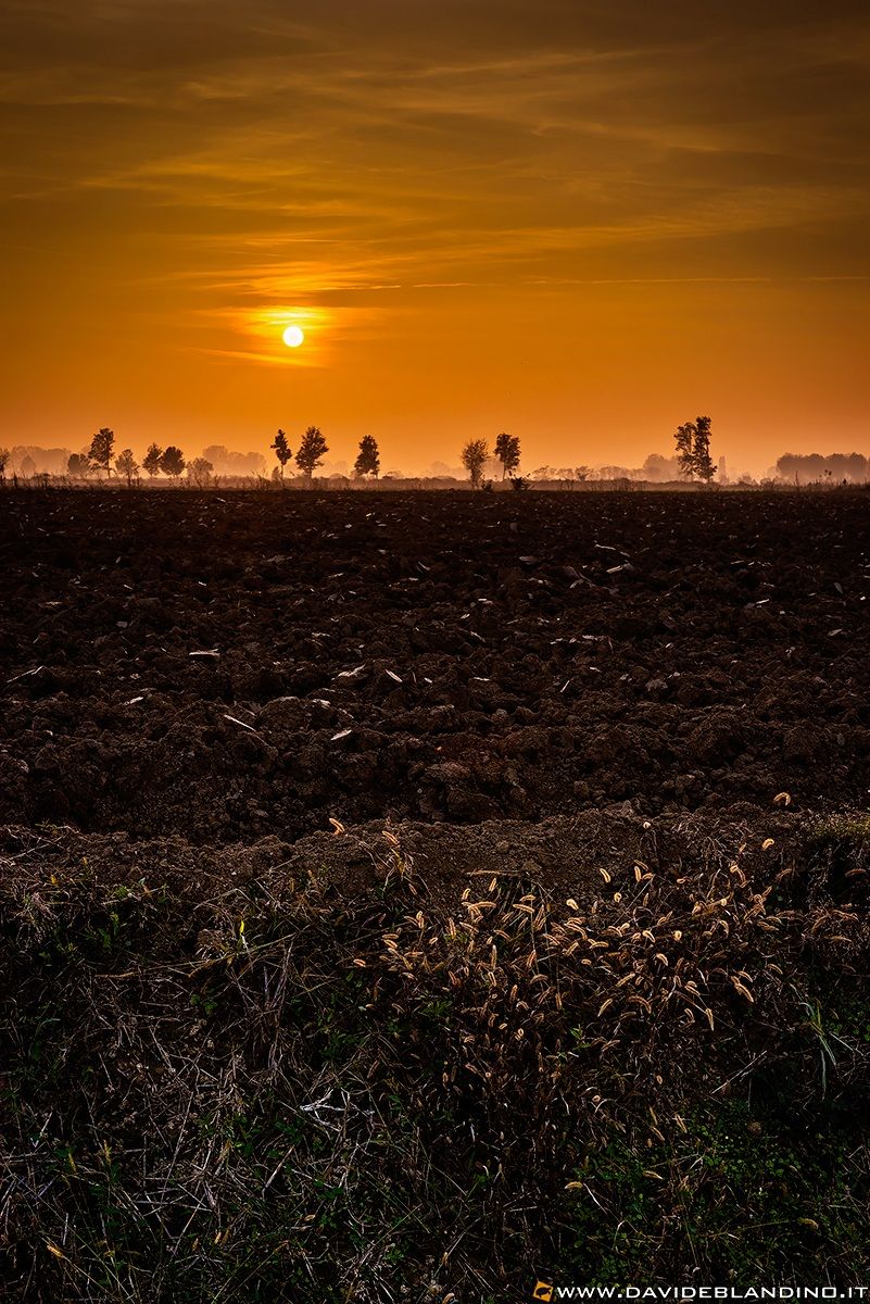 Sunset in anything Padano