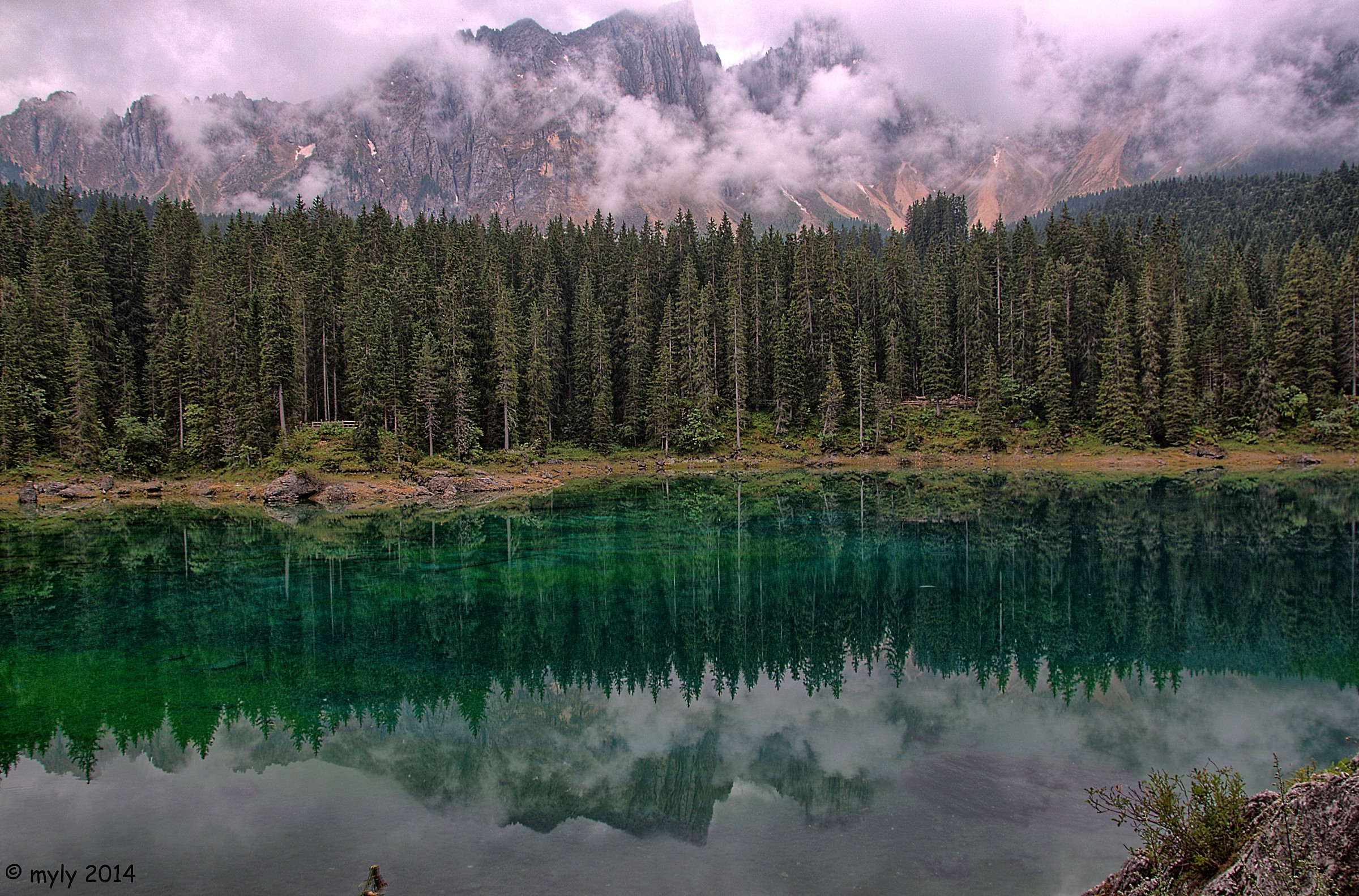a 'caress' of clouds