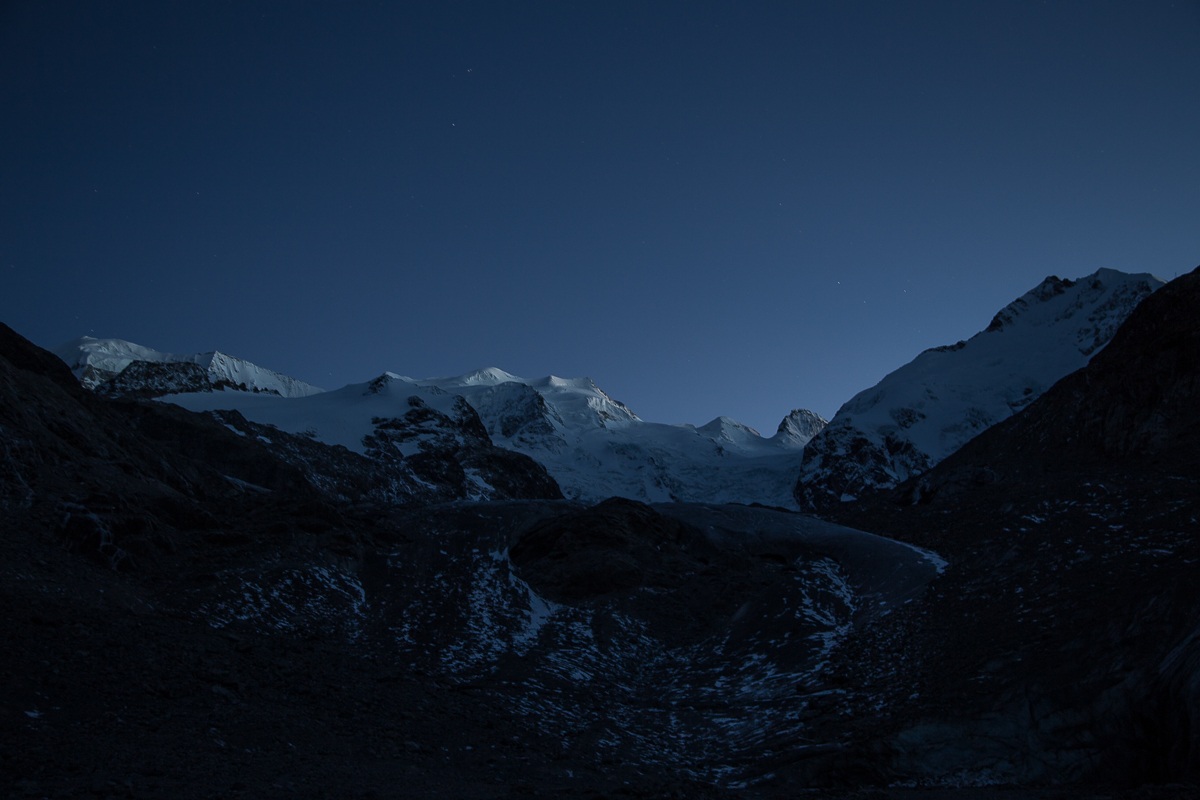 Last light on the Bernina