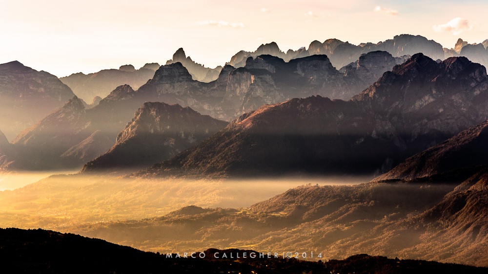 Sunset light, Alpago Belluno