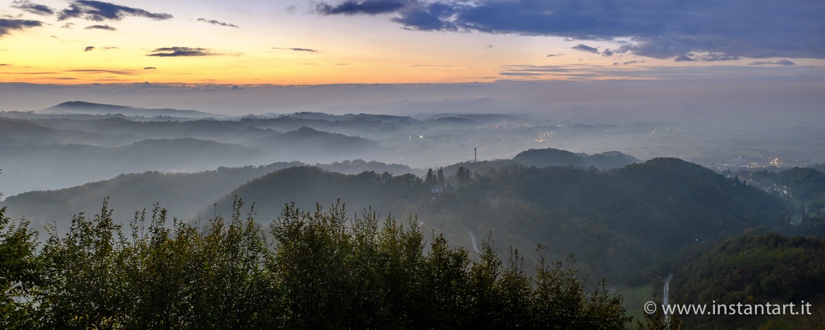 Fog and clouds in Serravalle Scrivis