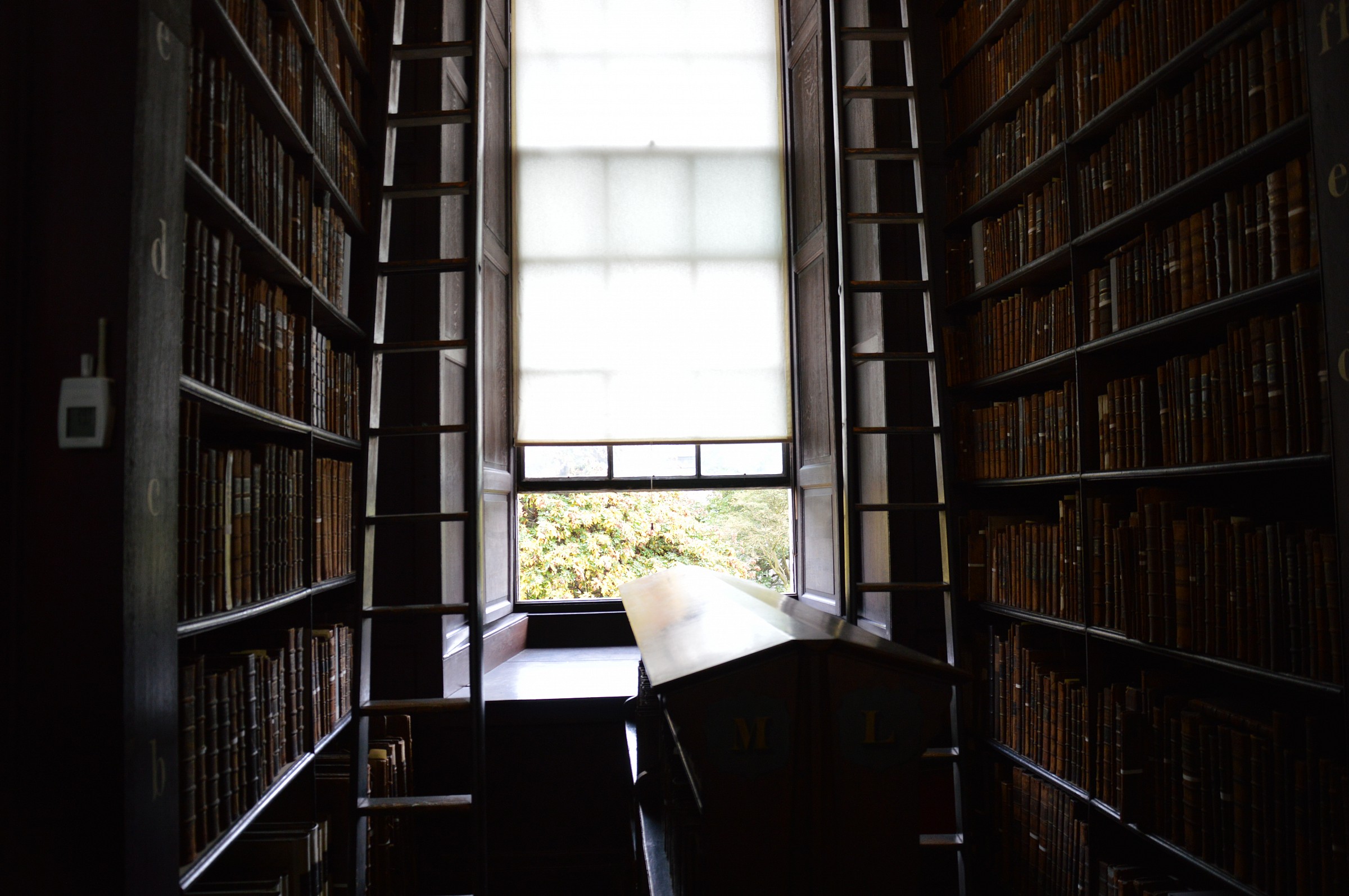 La luce nella Long Library - Dublino