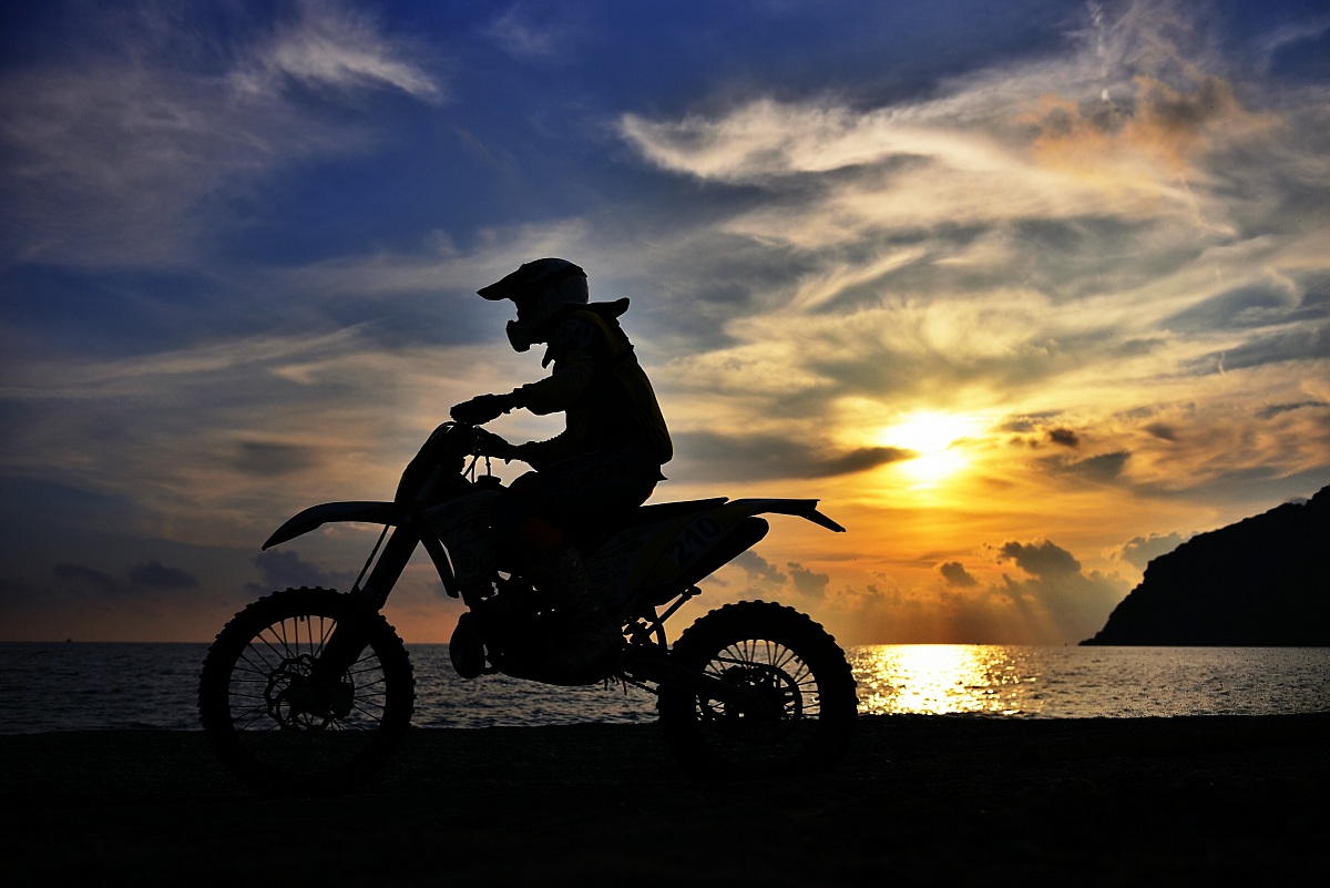 Silhouette on the beach