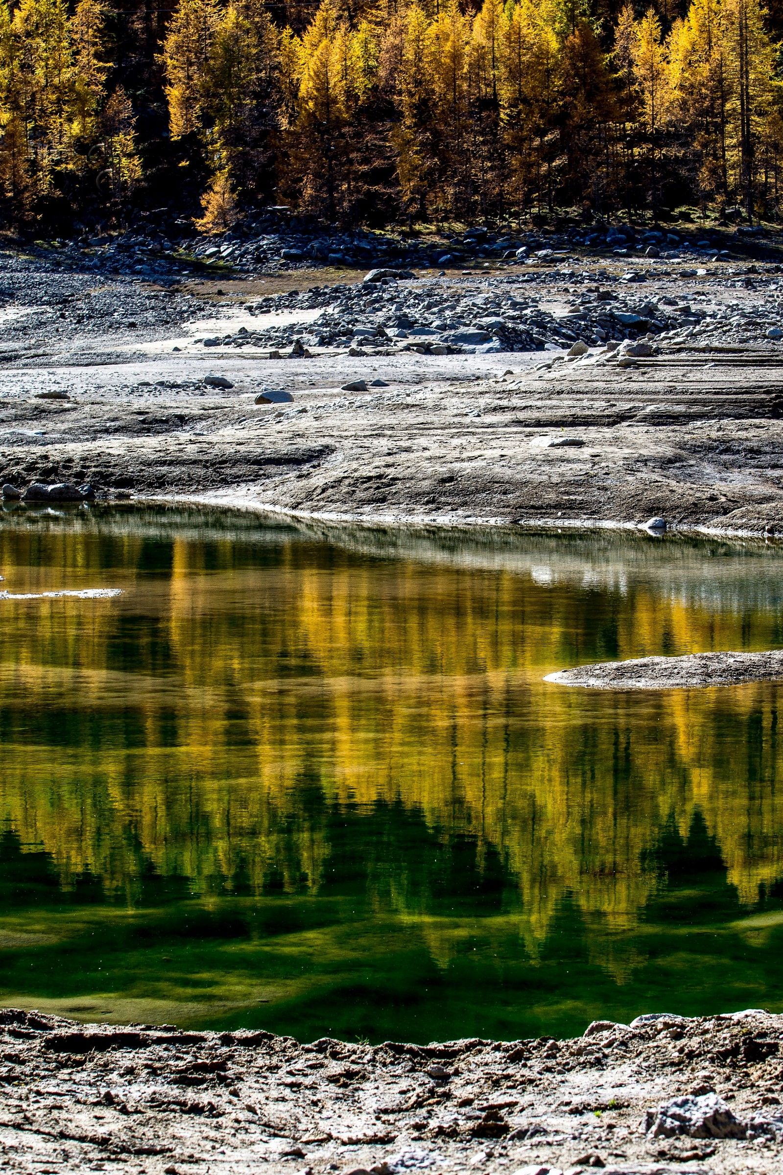 reflected in the lake...............
