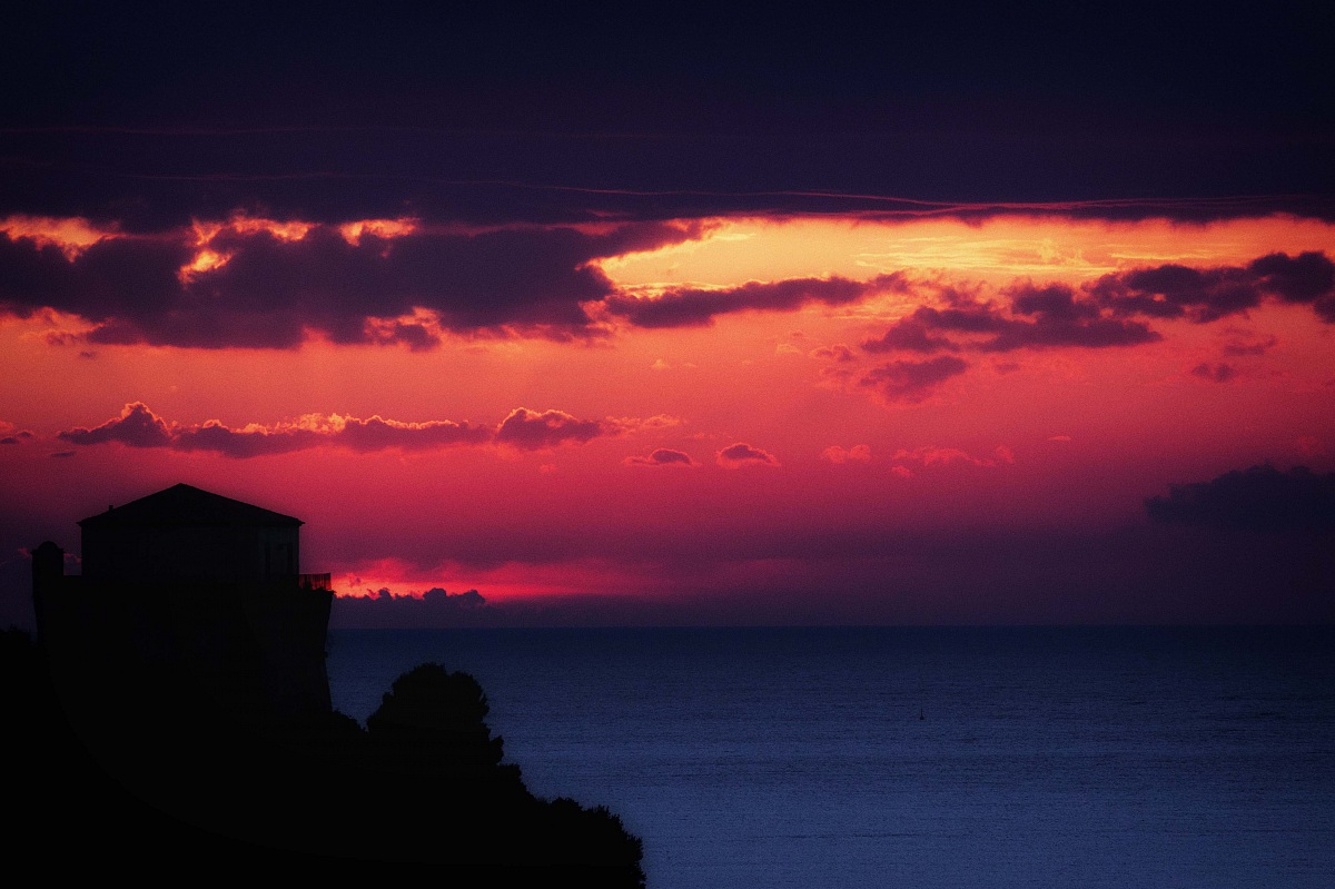 Sunset month of November.