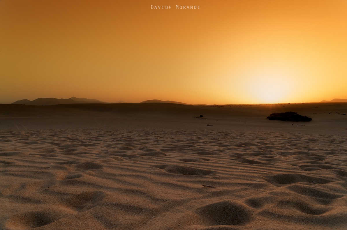 Tramonto alle dune di Corralejo