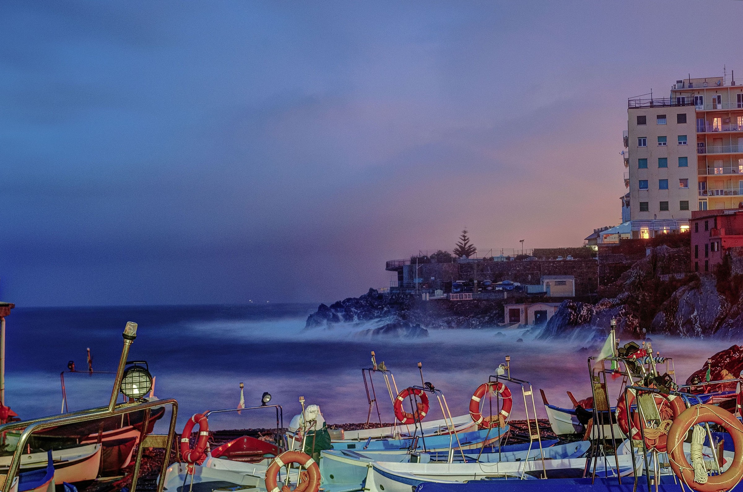 Genoa-Quinto evening storm