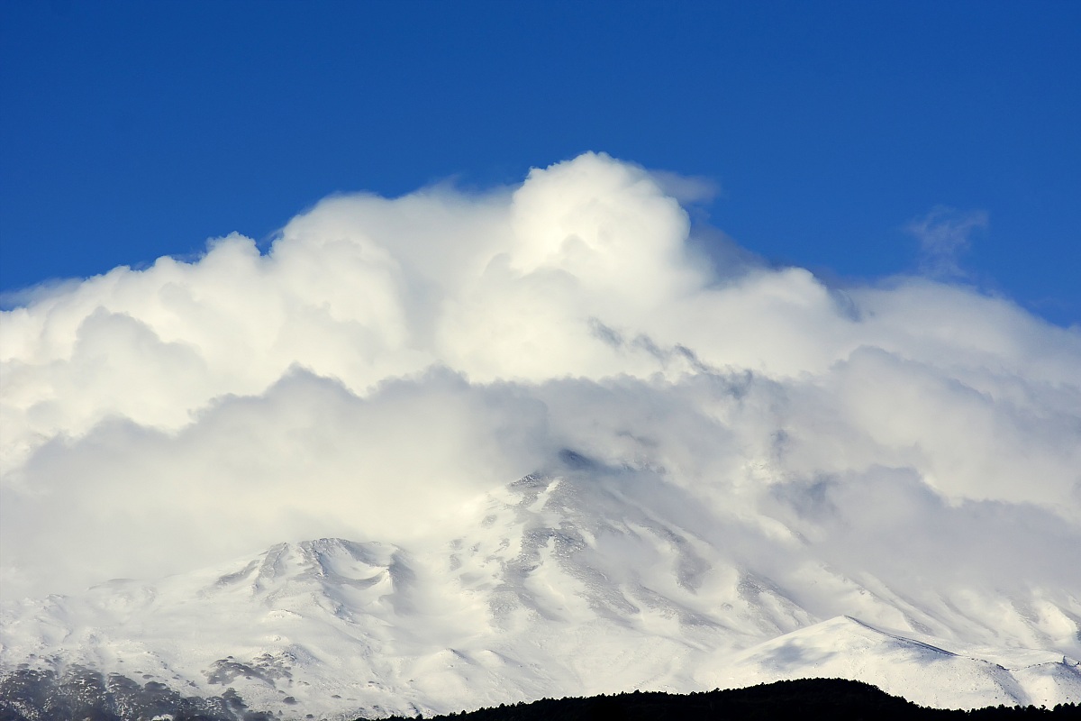 Etna with the first snow of the season