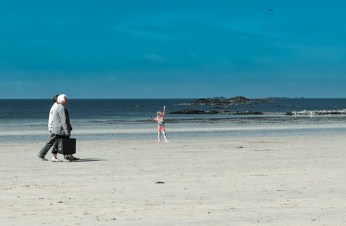 In spiaggia con l'aquilone!!!!???